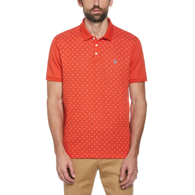Jacquard Check Polo sold by Original Penguin