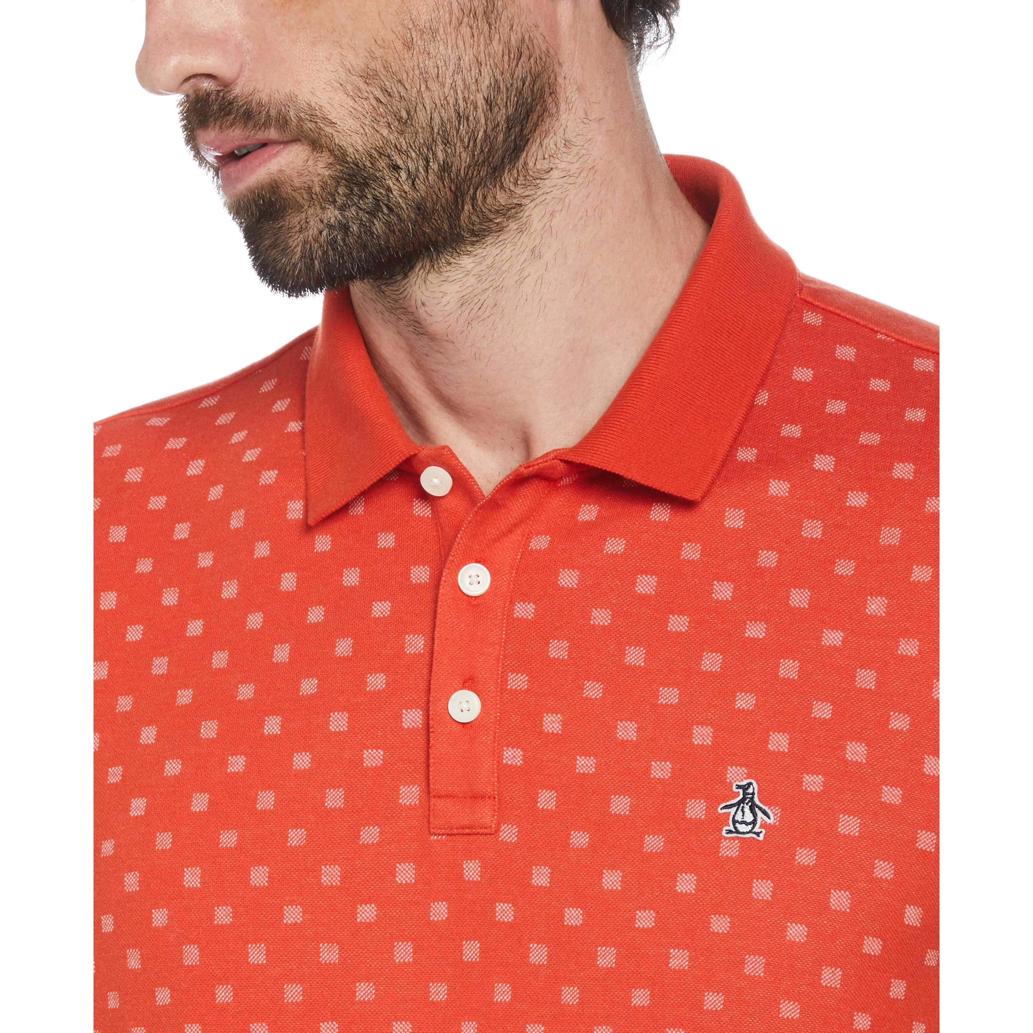 Jacquard Check Polo sold by Original Penguin product image thumbnail 3