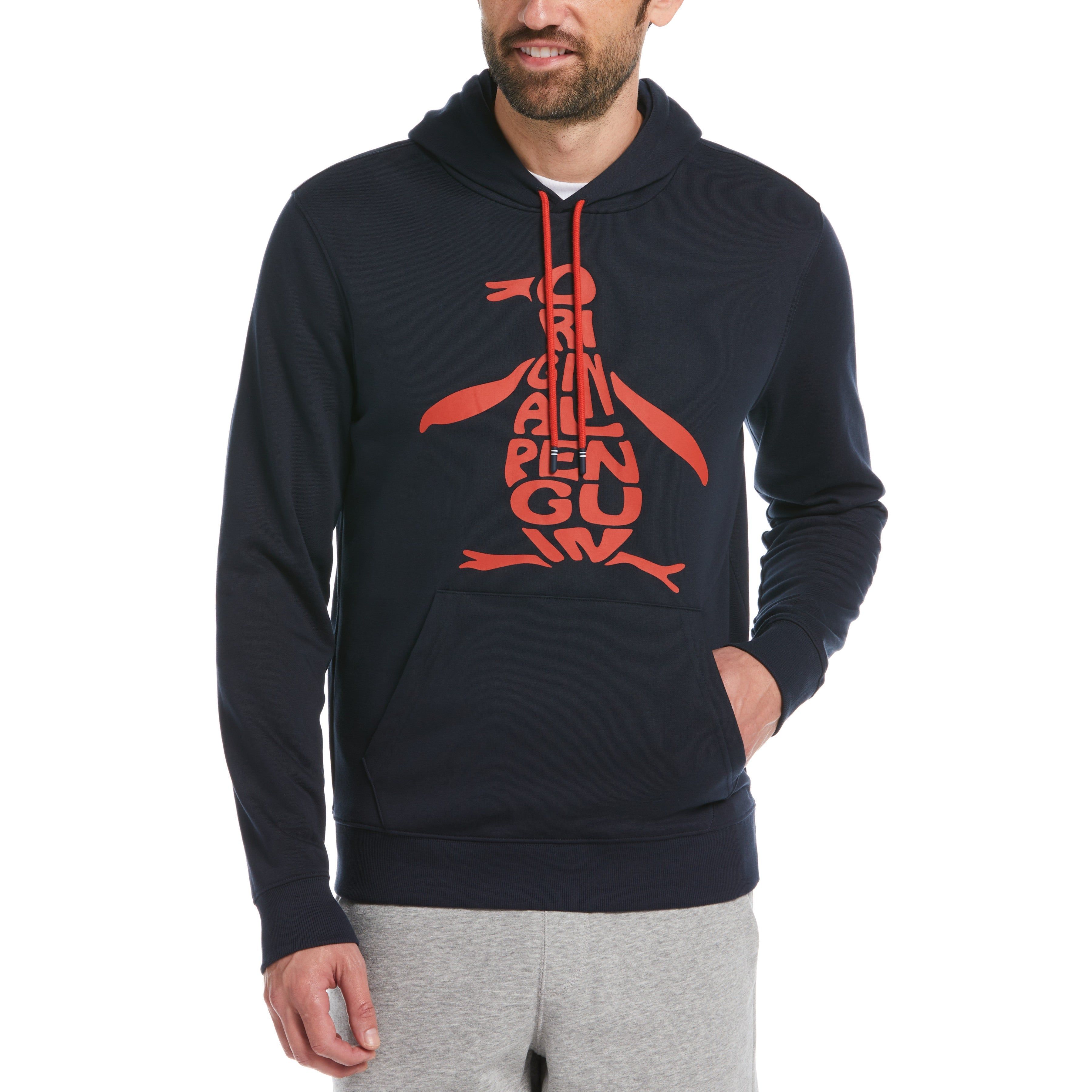 Pete Logo Fleece Hoodie sold by Original Penguin