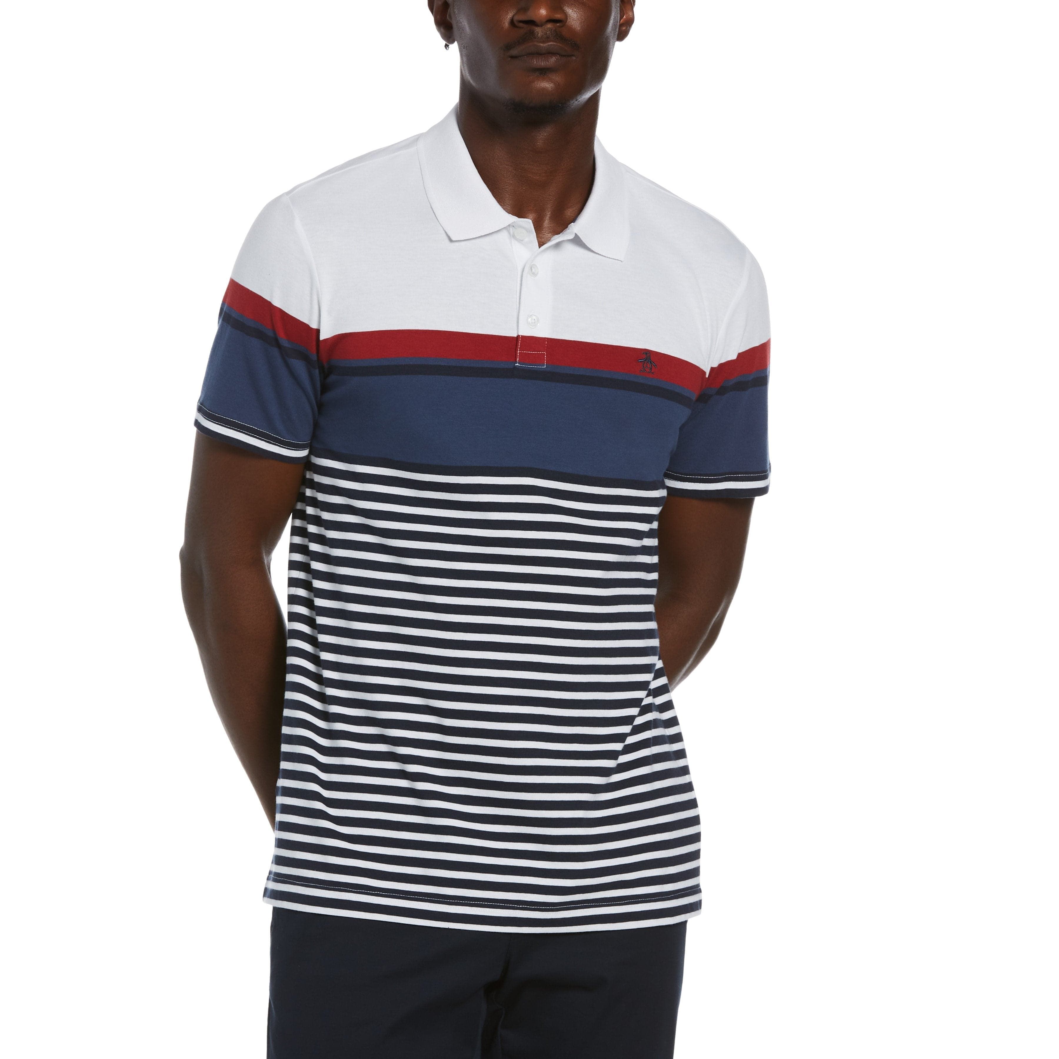 Color Block Engineered Stripe Polo sold by Original Penguin
