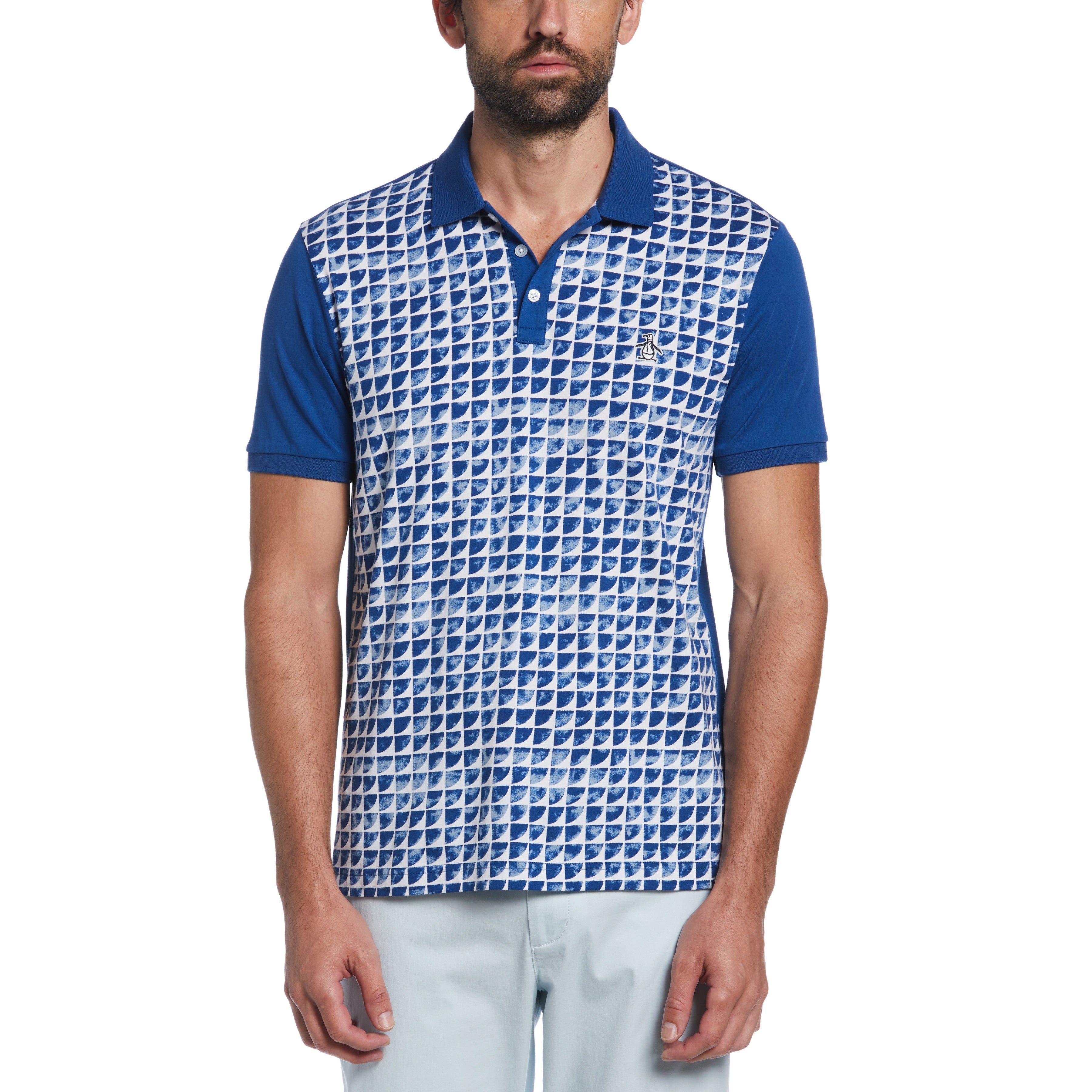 Geo Print Front Polo sold by Original Penguin