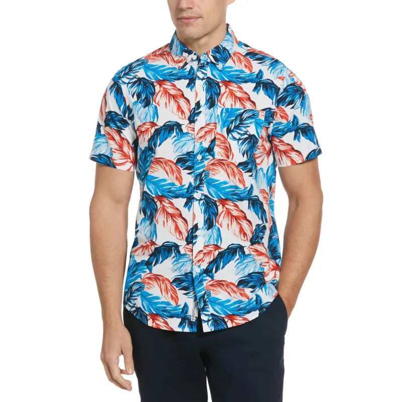 EcoVero™ Blend Leaf Print Shirt sold by Original Penguin