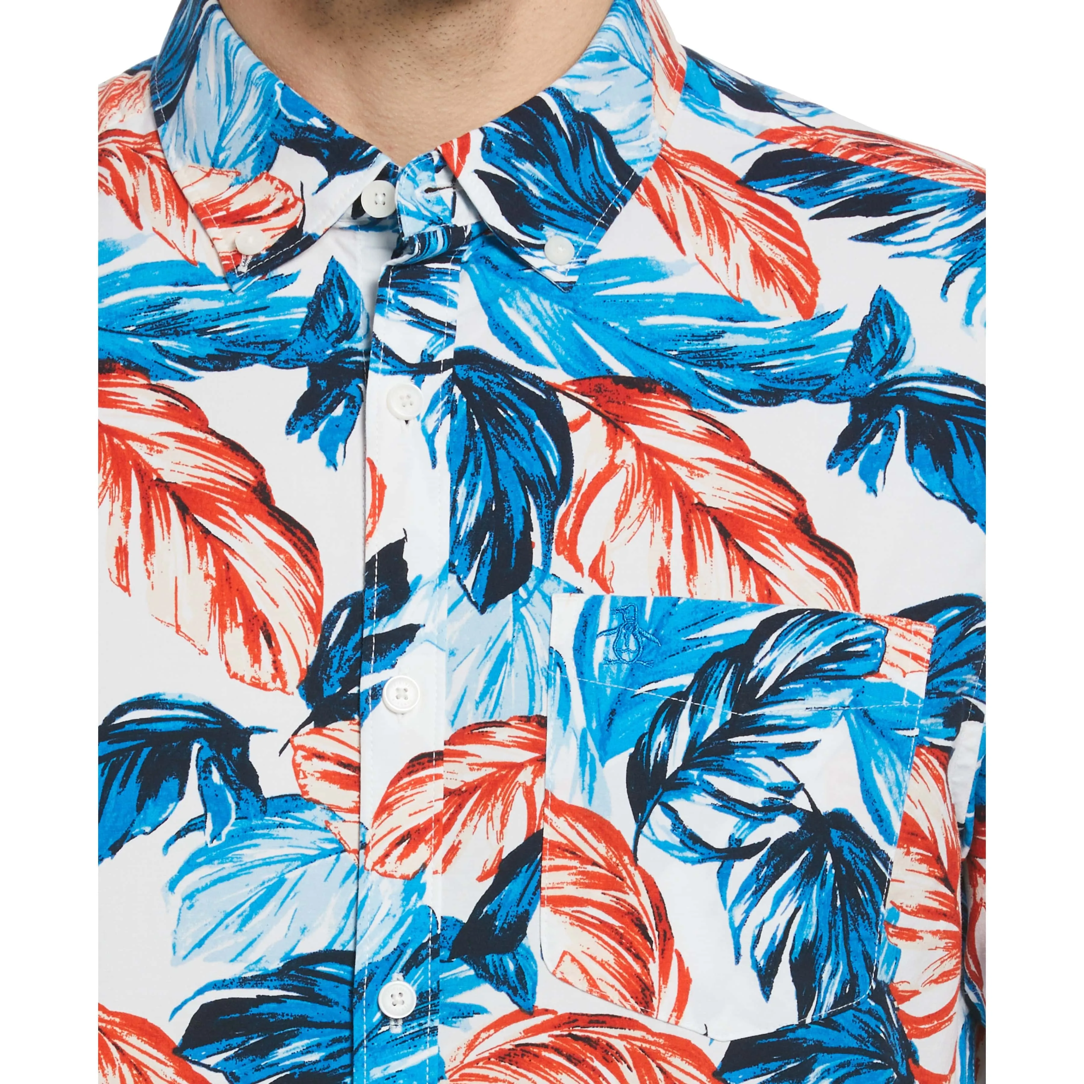 EcoVero™ Blend Leaf Print Shirt sold by Original Penguin product image thumbnail 3
