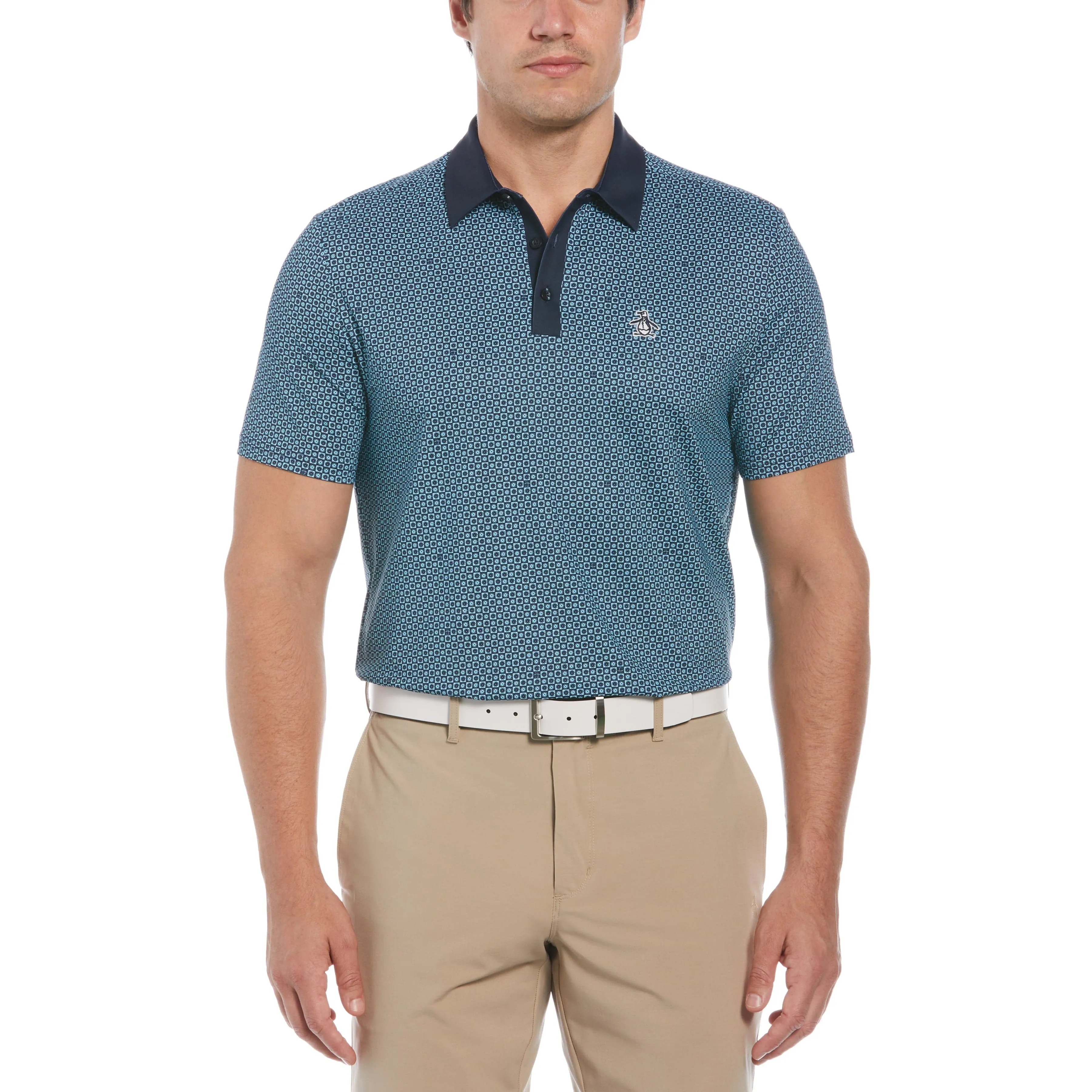 All-Over Retro Micro Floral Print Golf Polo sold by Original Penguin