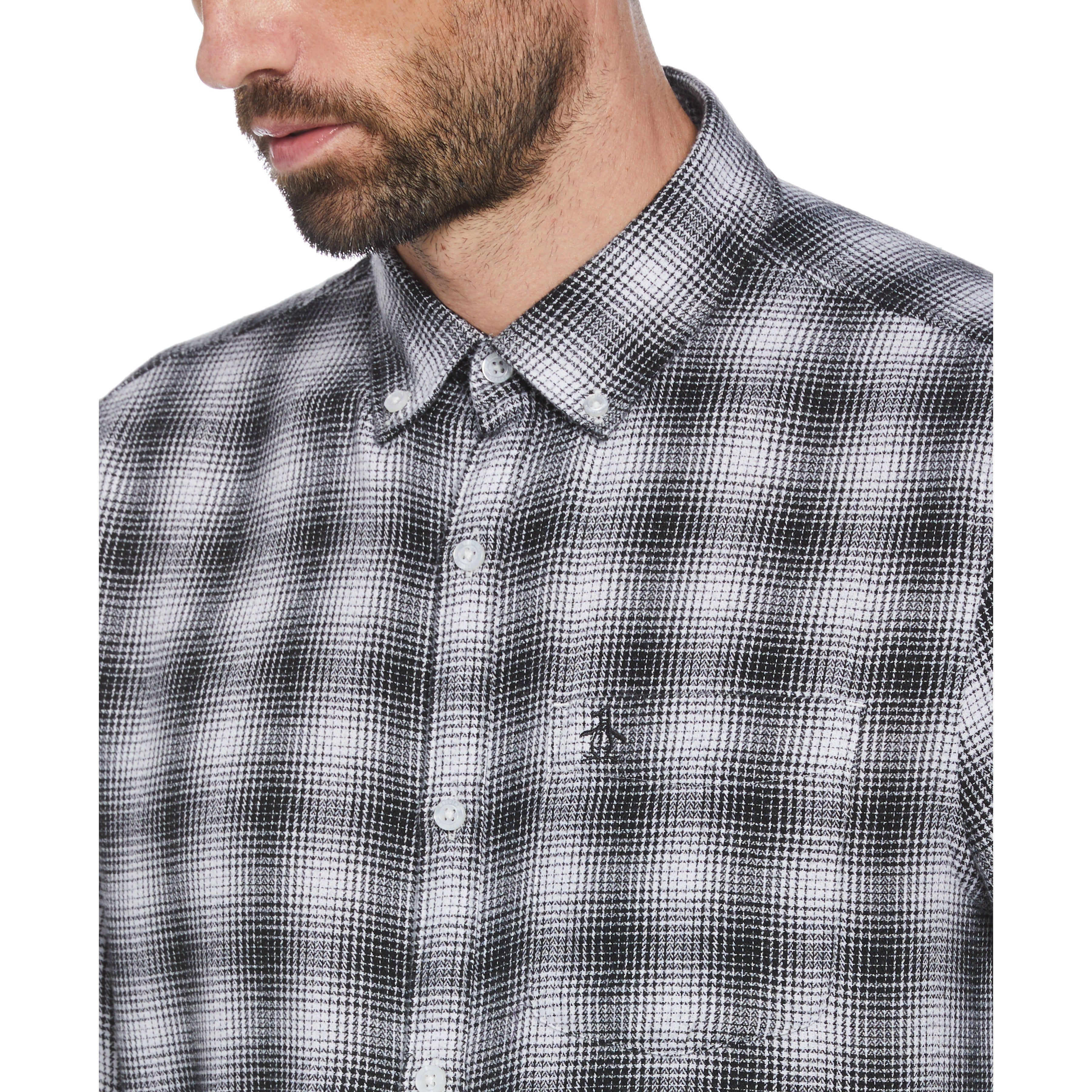 Buffalo Plaid Flannel Shirt sold by Original Penguin product image thumbnail 3
