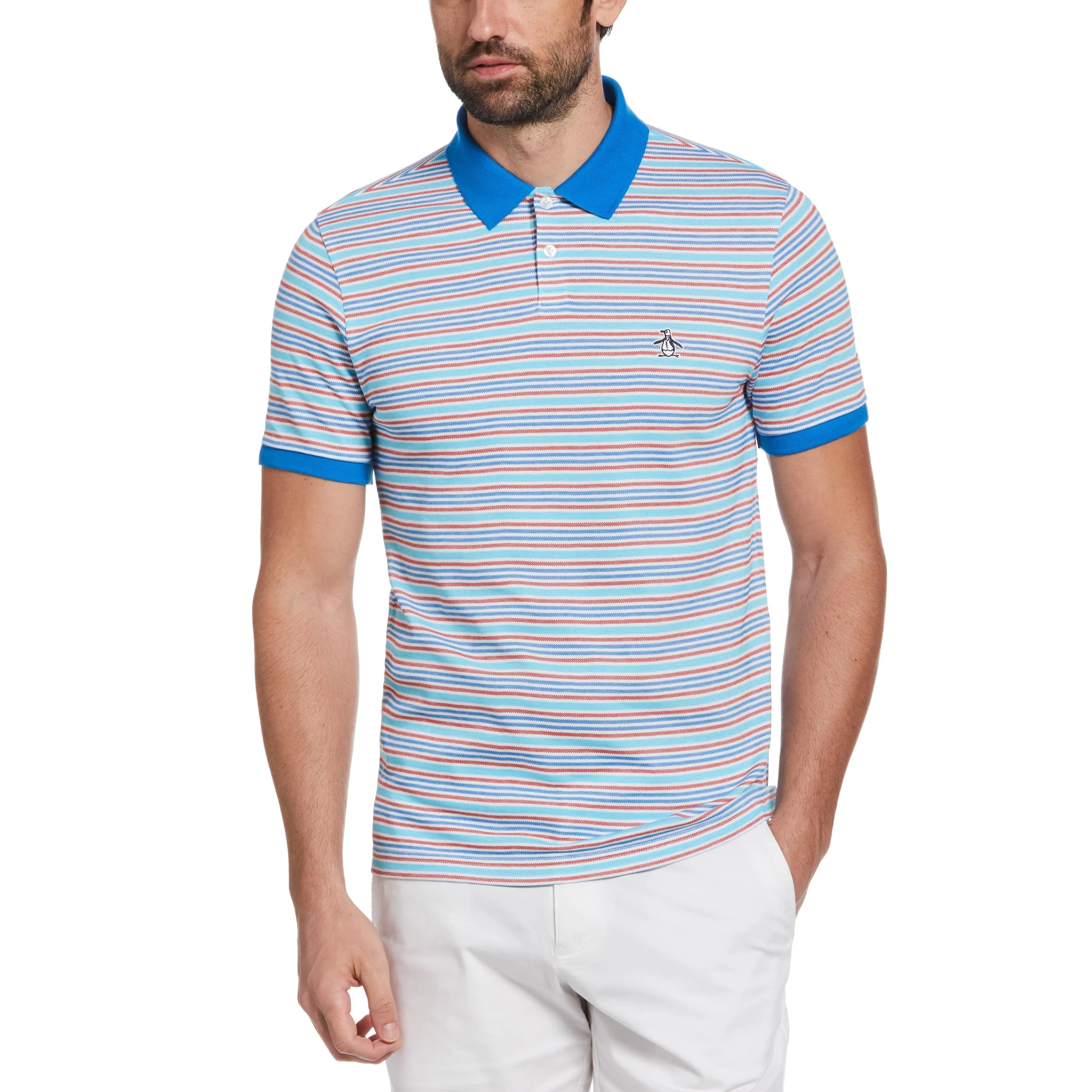 Pique Thin Stripe Polo sold by Original Penguin