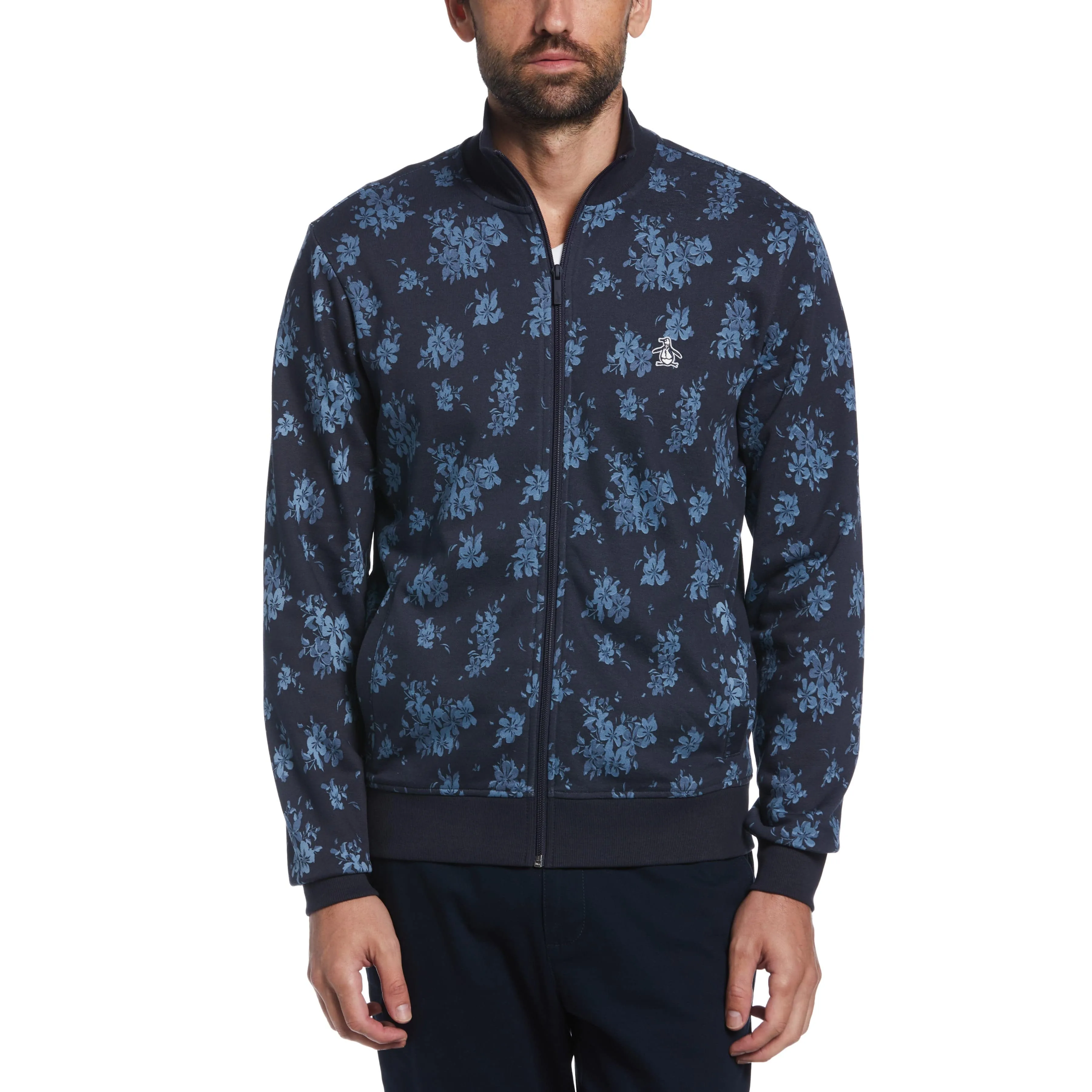 Floral Fleece Track Jacket sold by Original Penguin