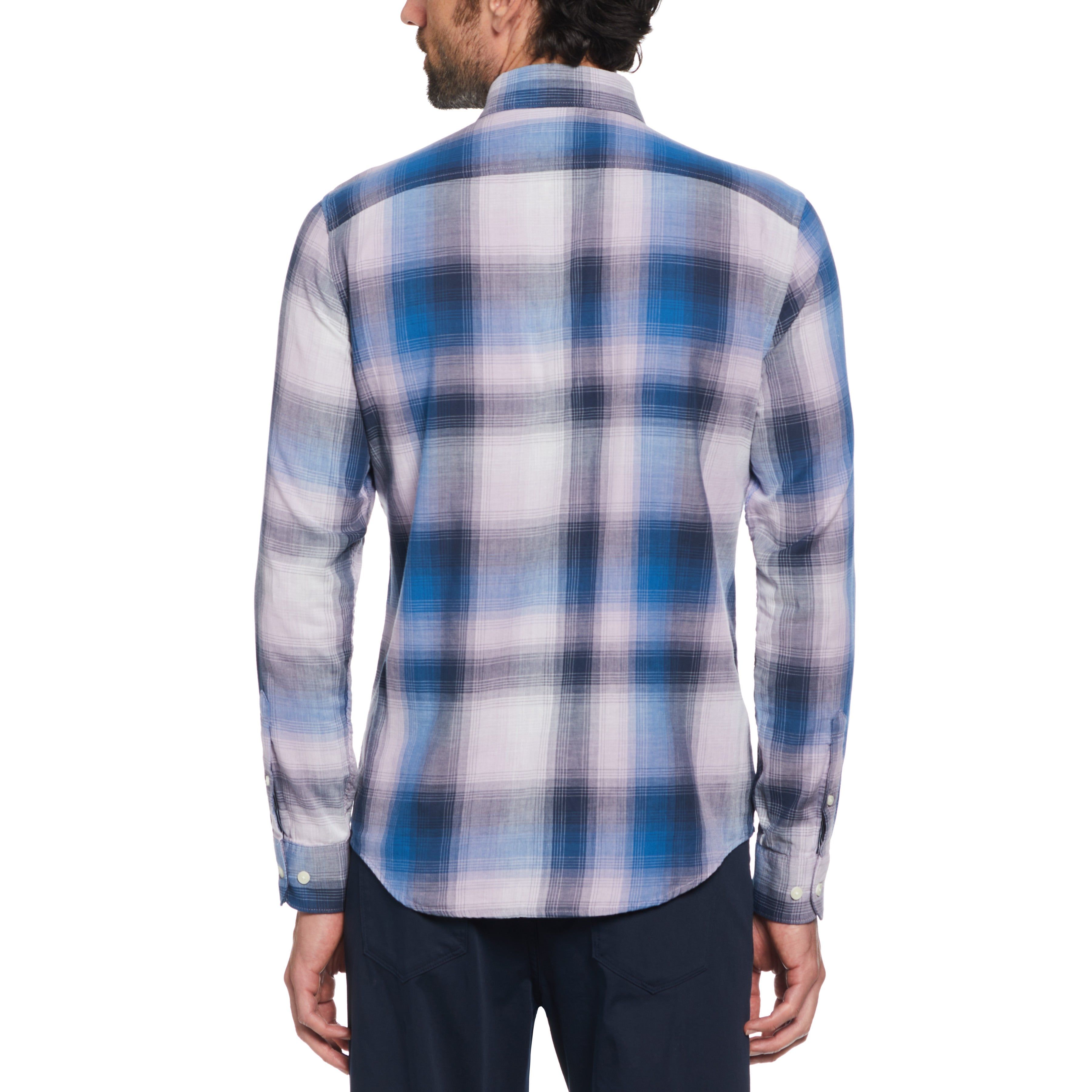 Double Weave Plaid Pattern Shirt sold by Original Penguin product image thumbnail 2