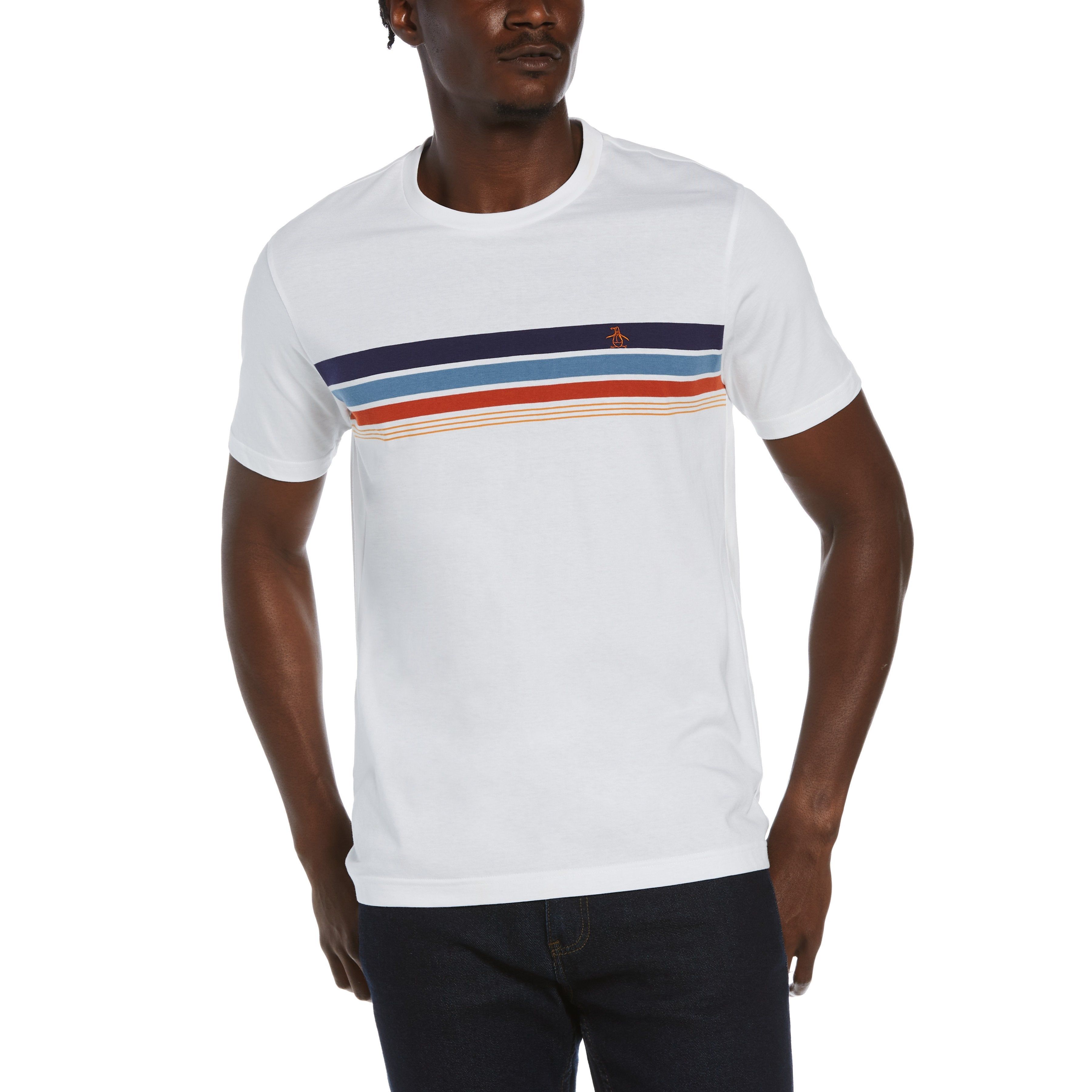Multi-Color Chest Stripe Tee sold by Original Penguin