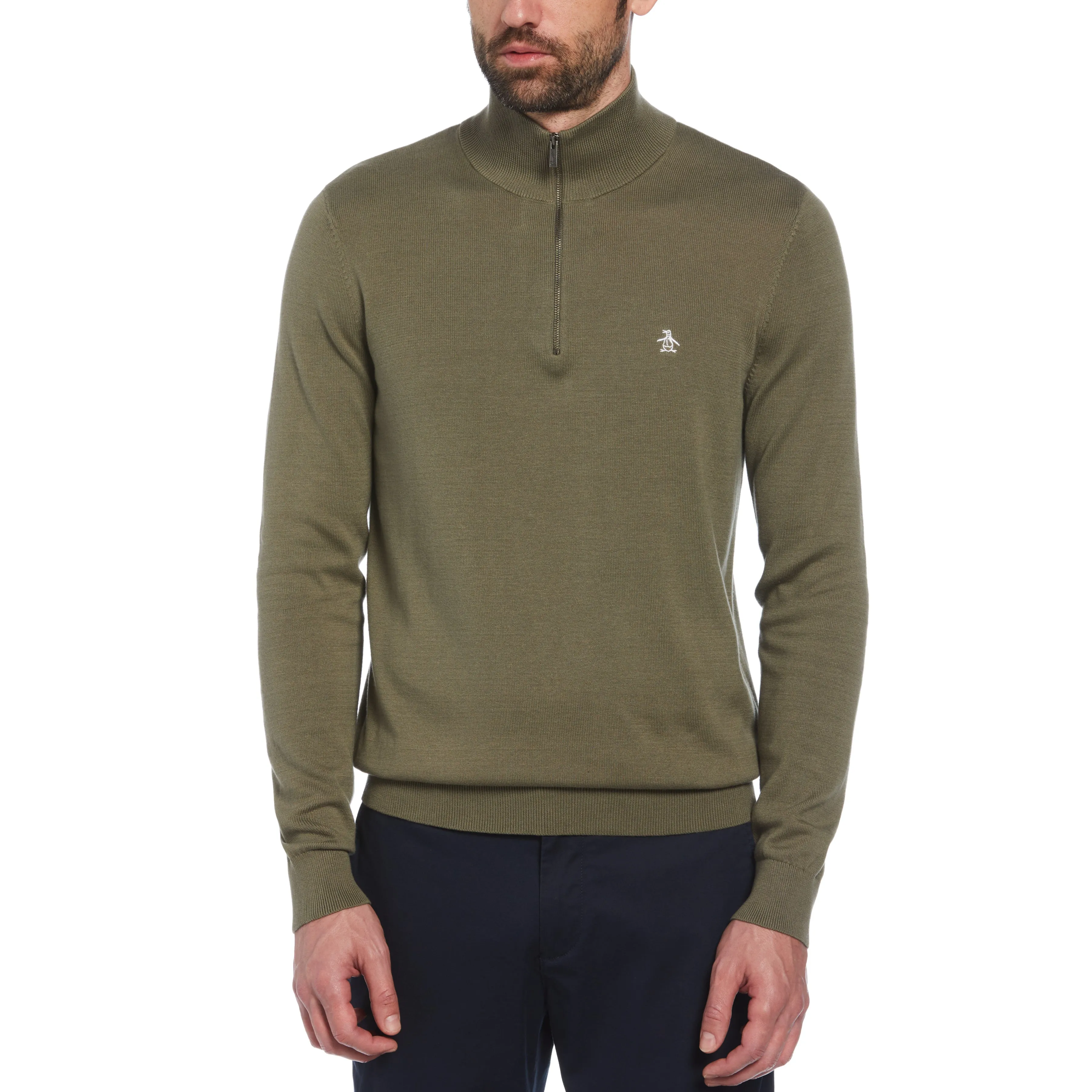 Quarter Zip Jersey Sweater sold by Original Penguin