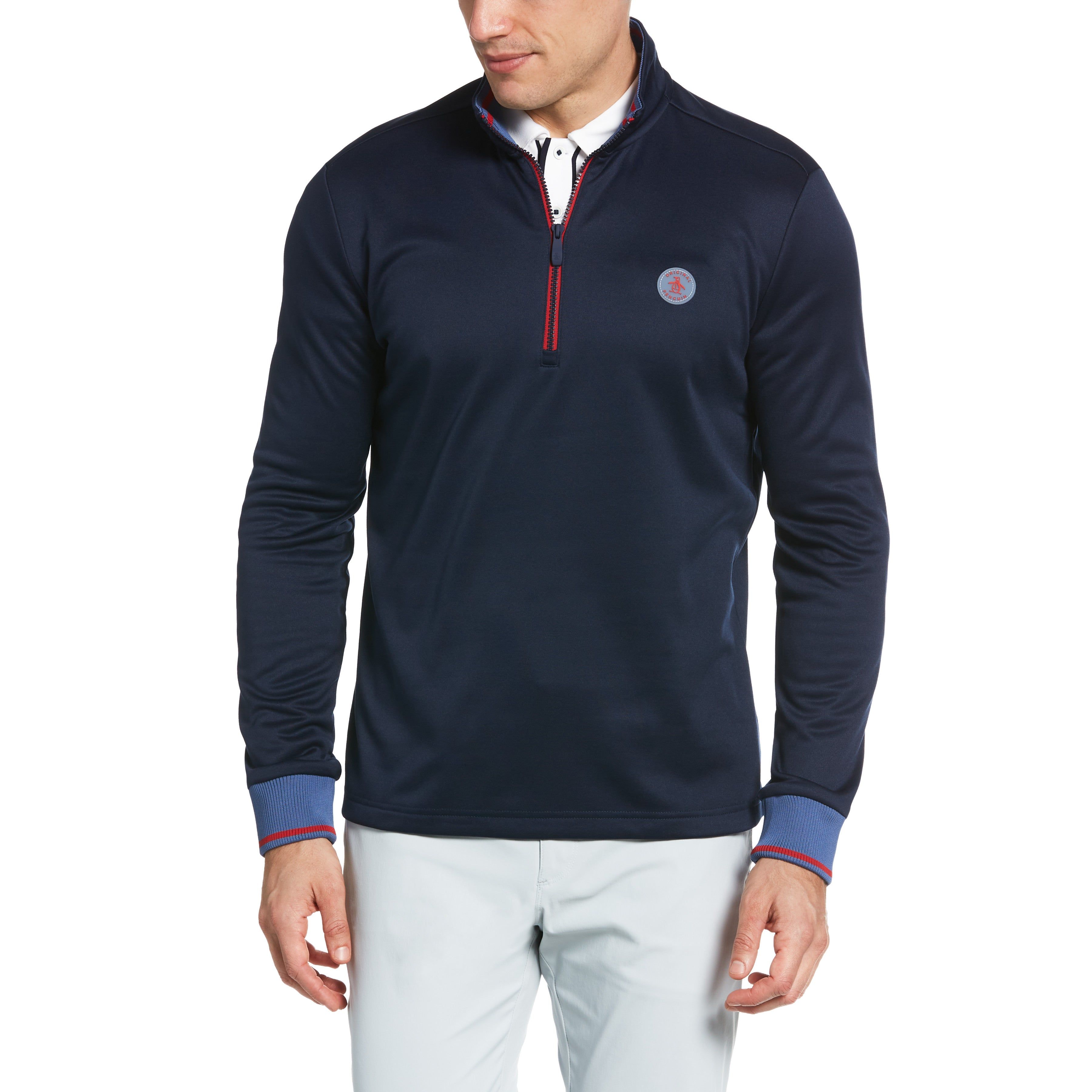Quarter Zip Mock Neck Golf Pullover sold by Original Penguin