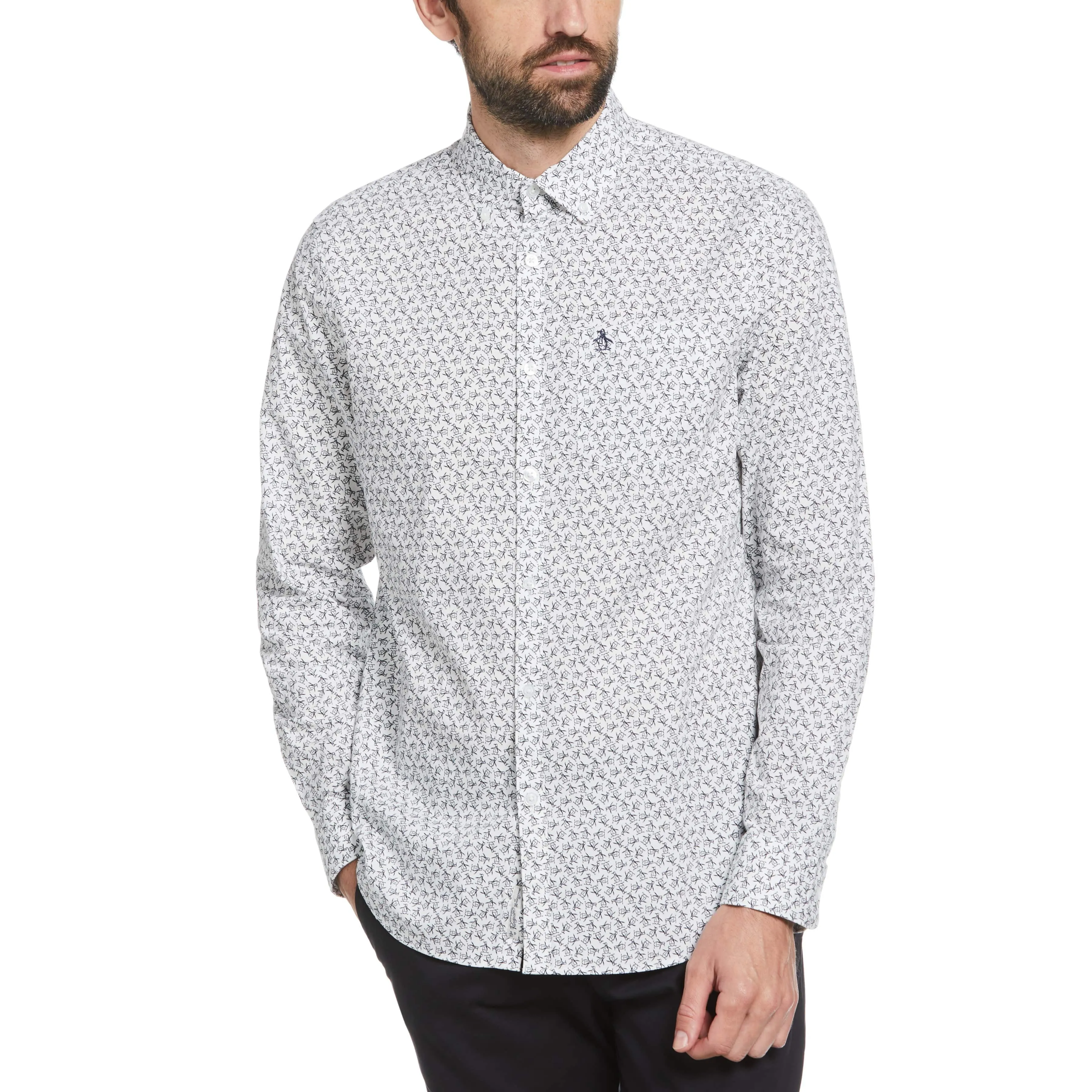 All-Over Tumble Pete Print Shirt sold by Original Penguin