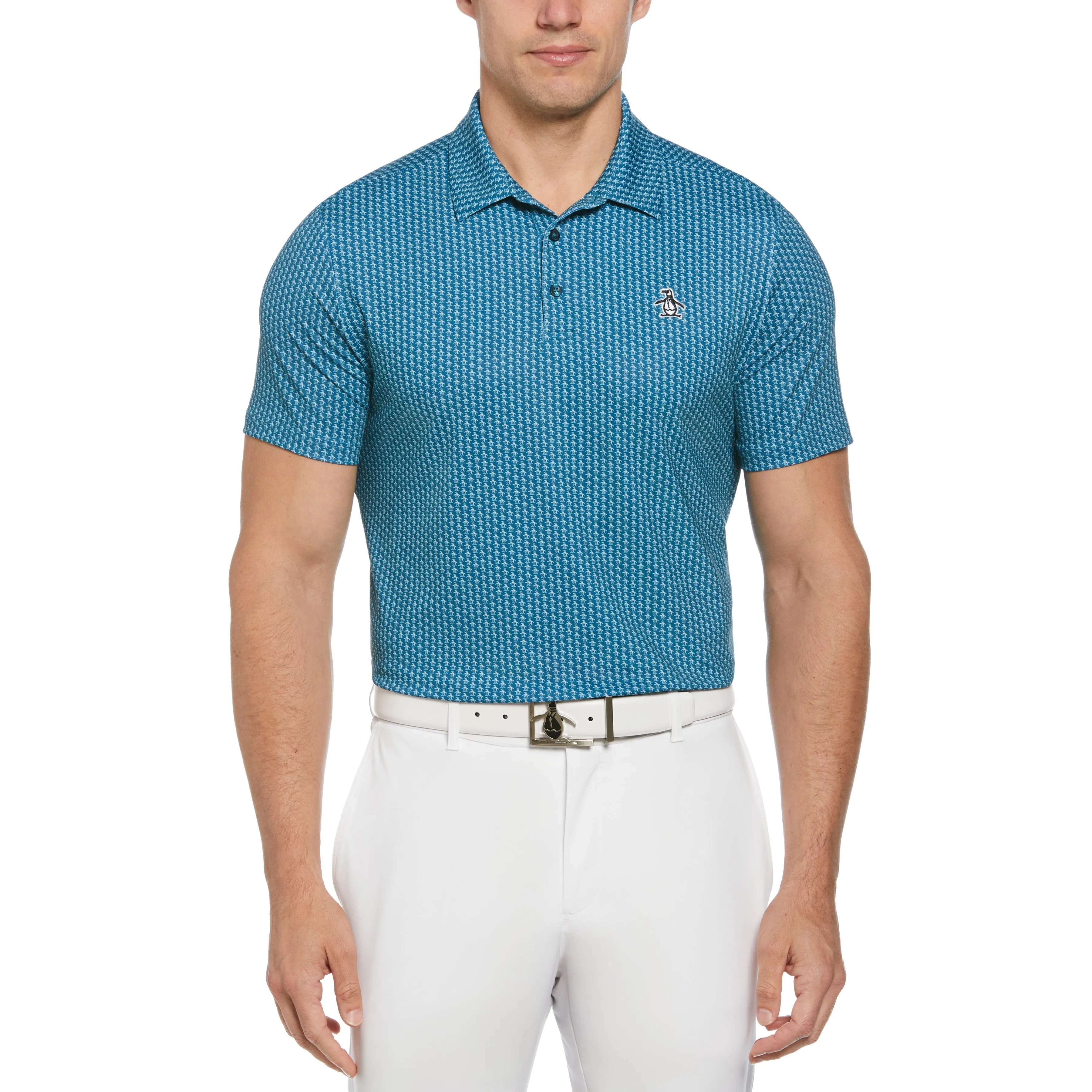 Allover Pete Print Golf Polo sold by Original Penguin