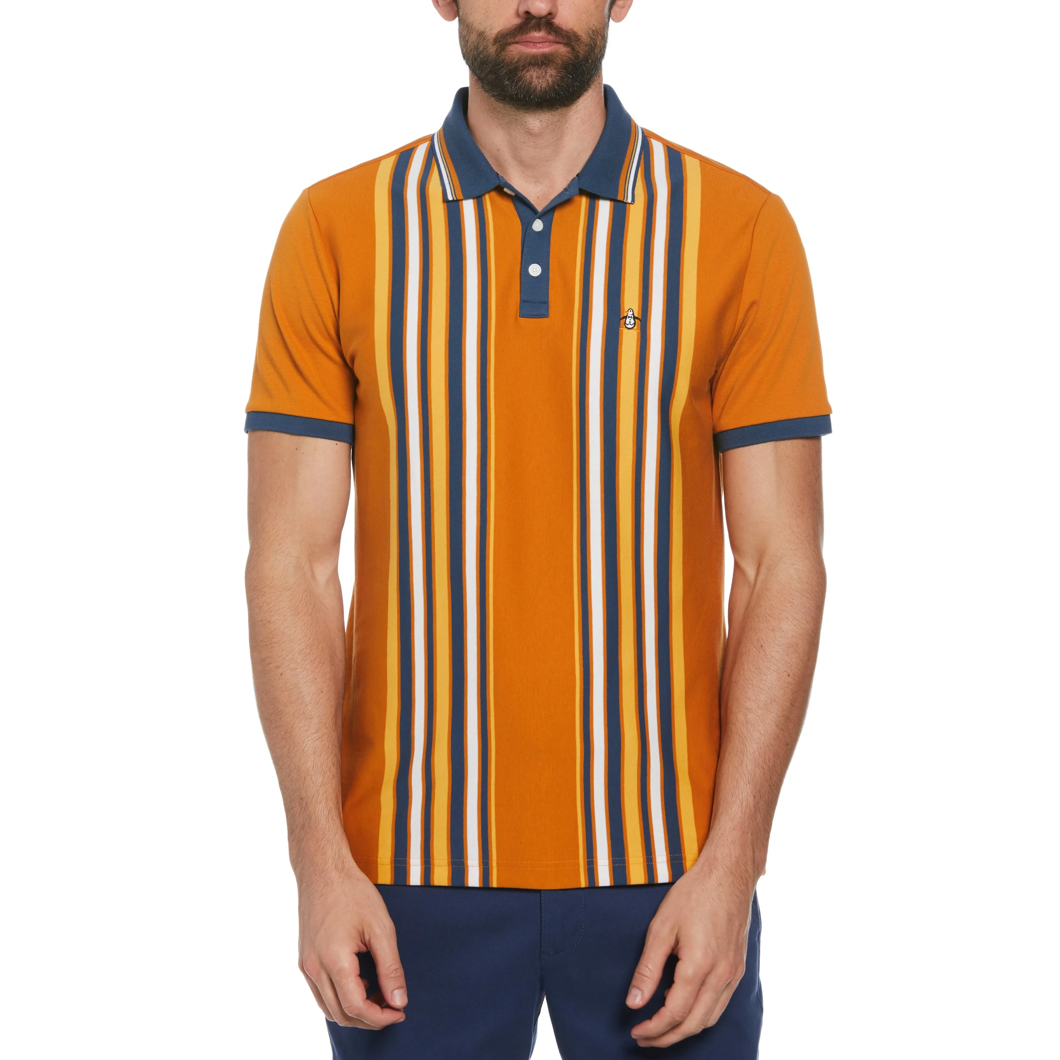 Organic Cotton Bowling Stripe Polo sold by Original Penguin