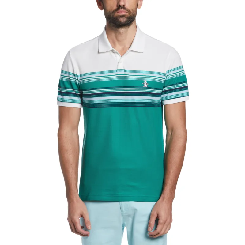 Engineered Stripe Pique Polo sold by Original Penguin