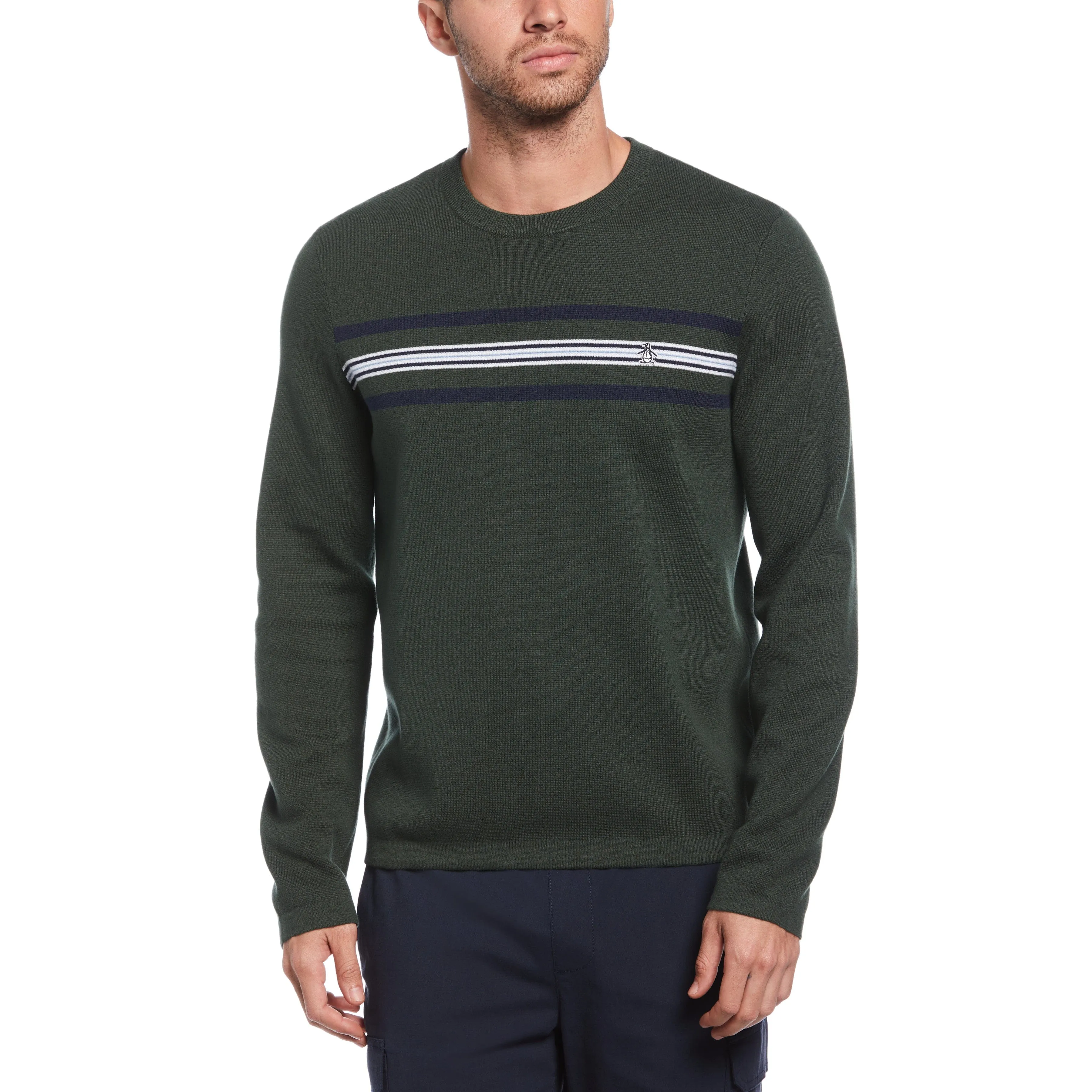 Engineered Chest Stripe Sweater sold by Original Penguin