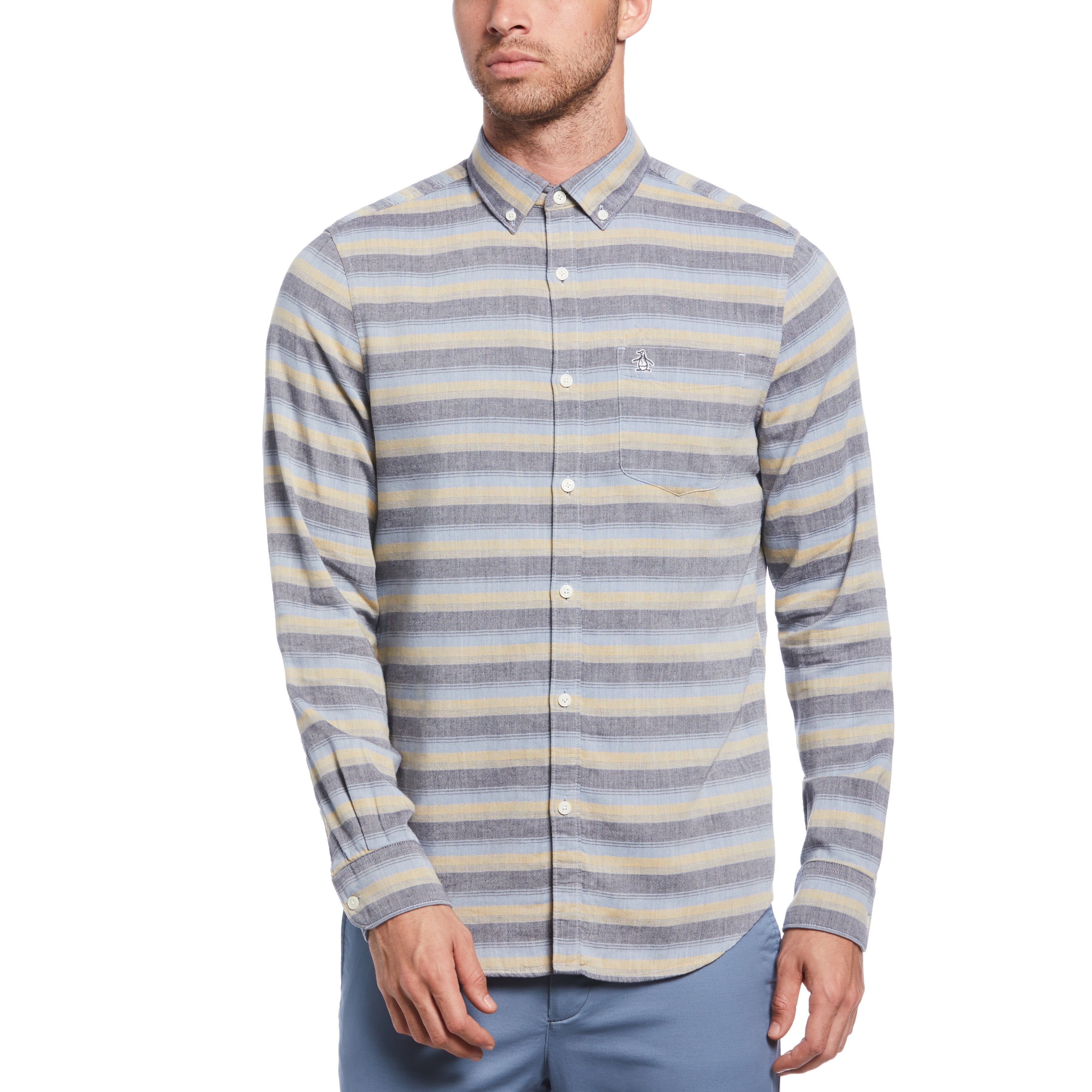 Woven Double Cloth Striped Shirt sold by Original Penguin