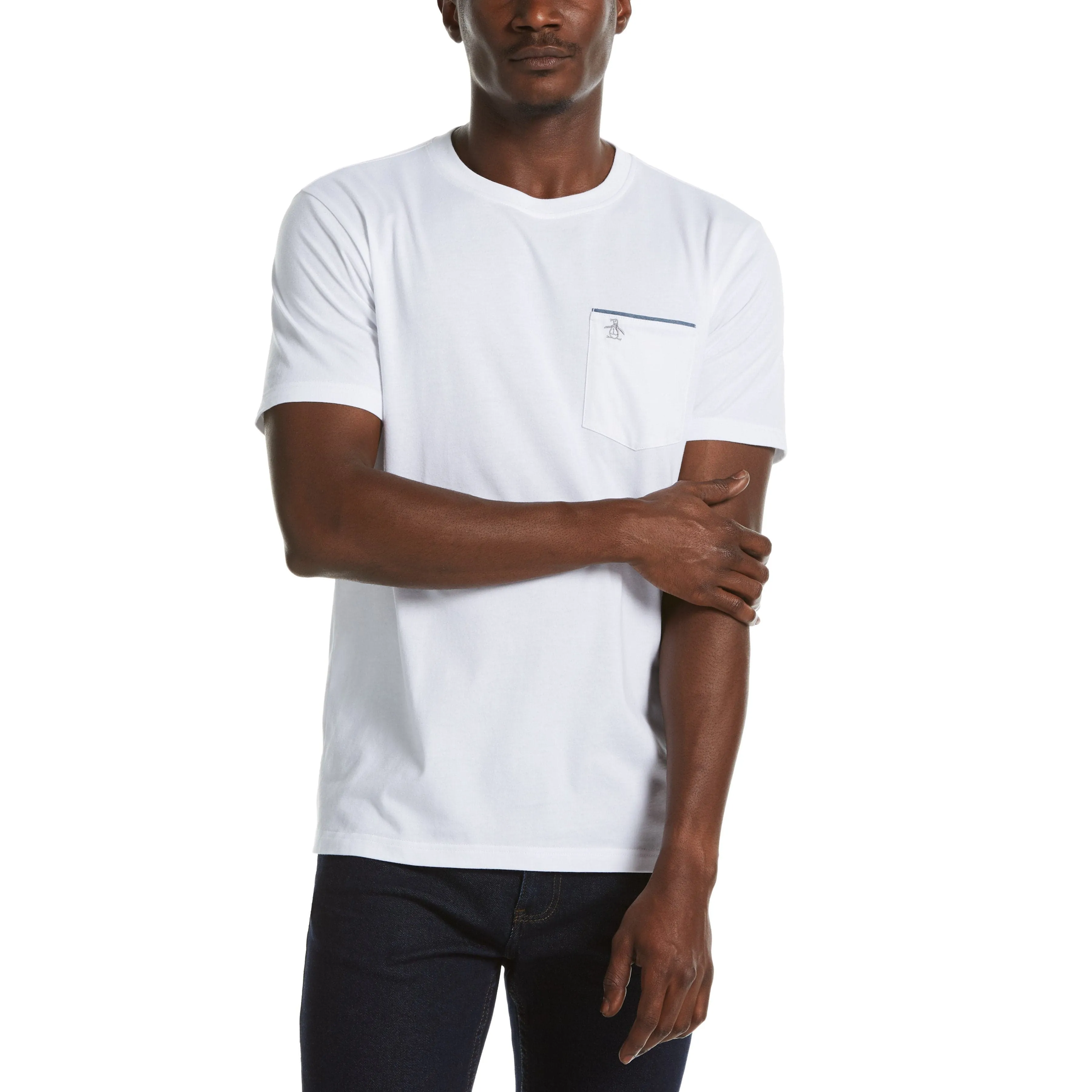Chambray Trim Pocket Tee sold by Original Penguin
