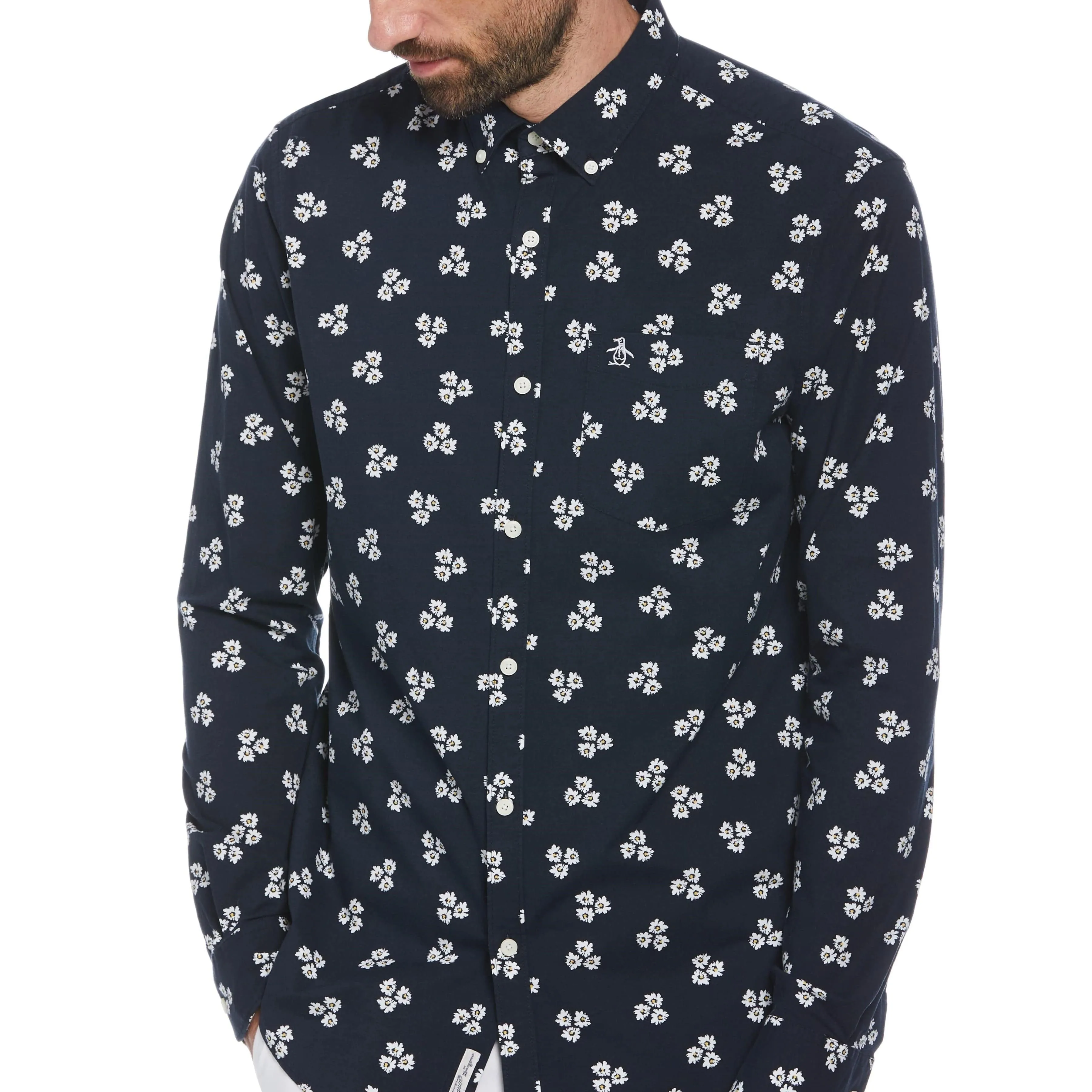 Ecovero™ Ditsy Daisy Print Shirt sold by Original Penguin