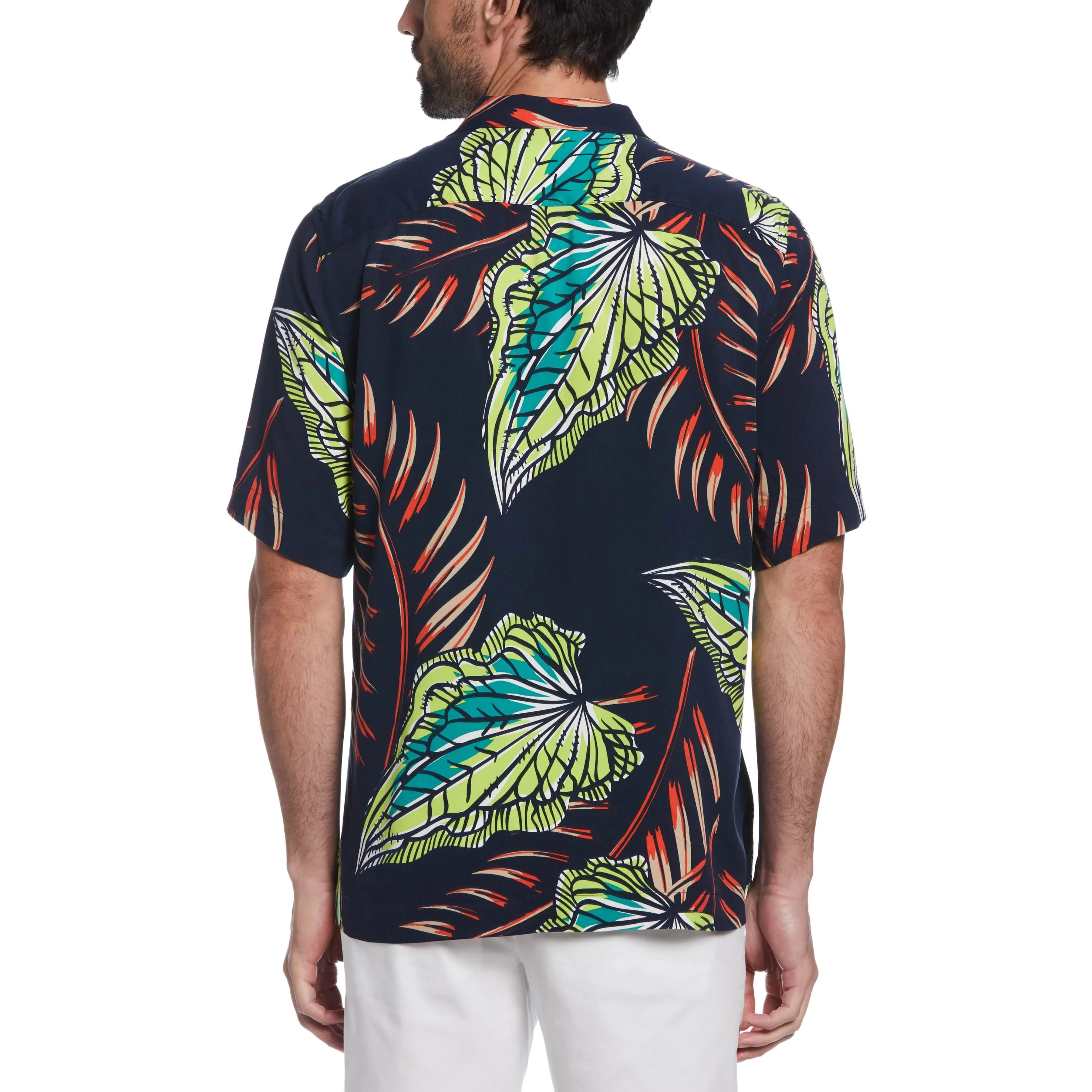 EcoVero™ Palm Leaf Print Camp Collar Shirt sold by Original Penguin product image thumbnail 2