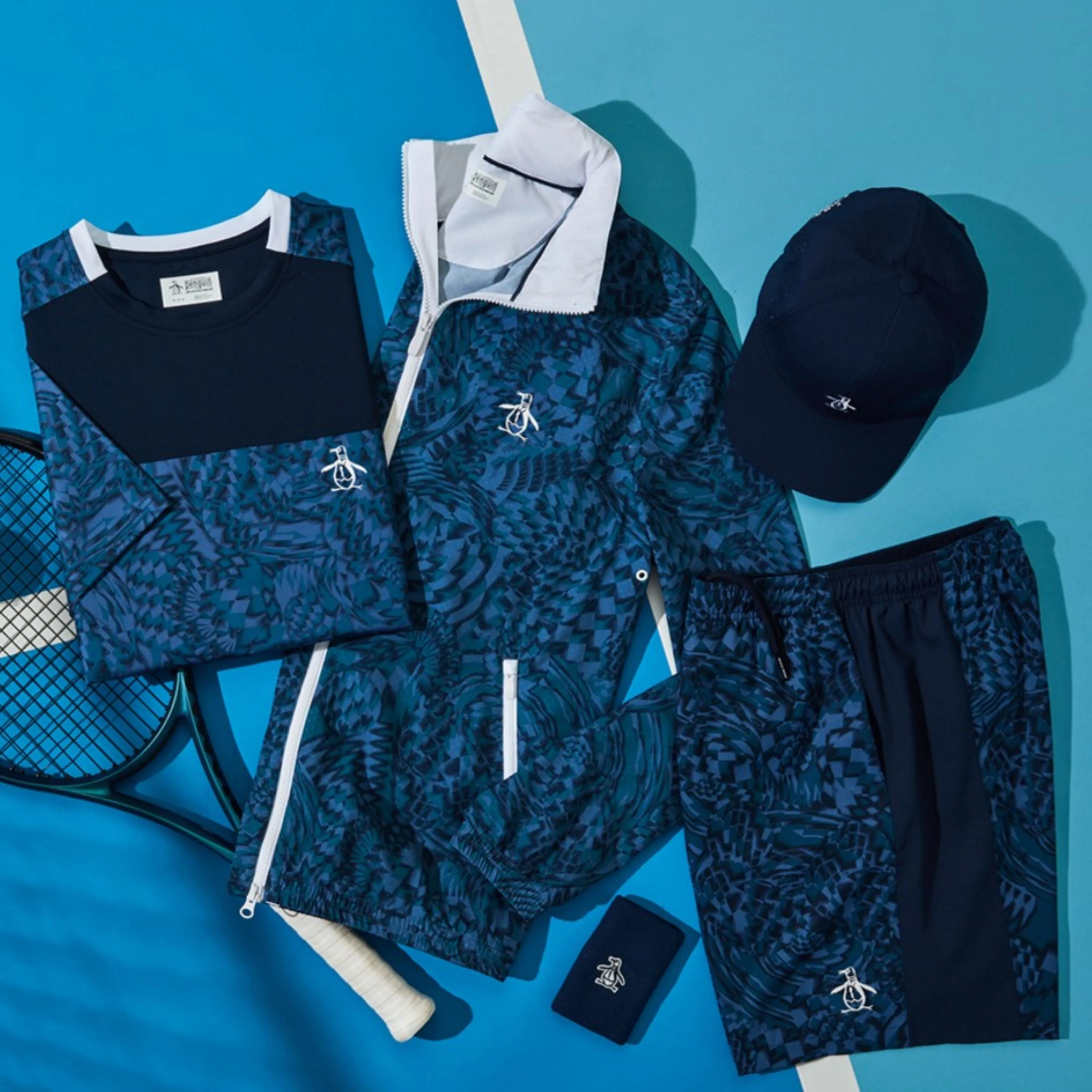 Tennis Full Zip Ventilated Printed Windjacket sold by Original Penguin product image thumbnail 2