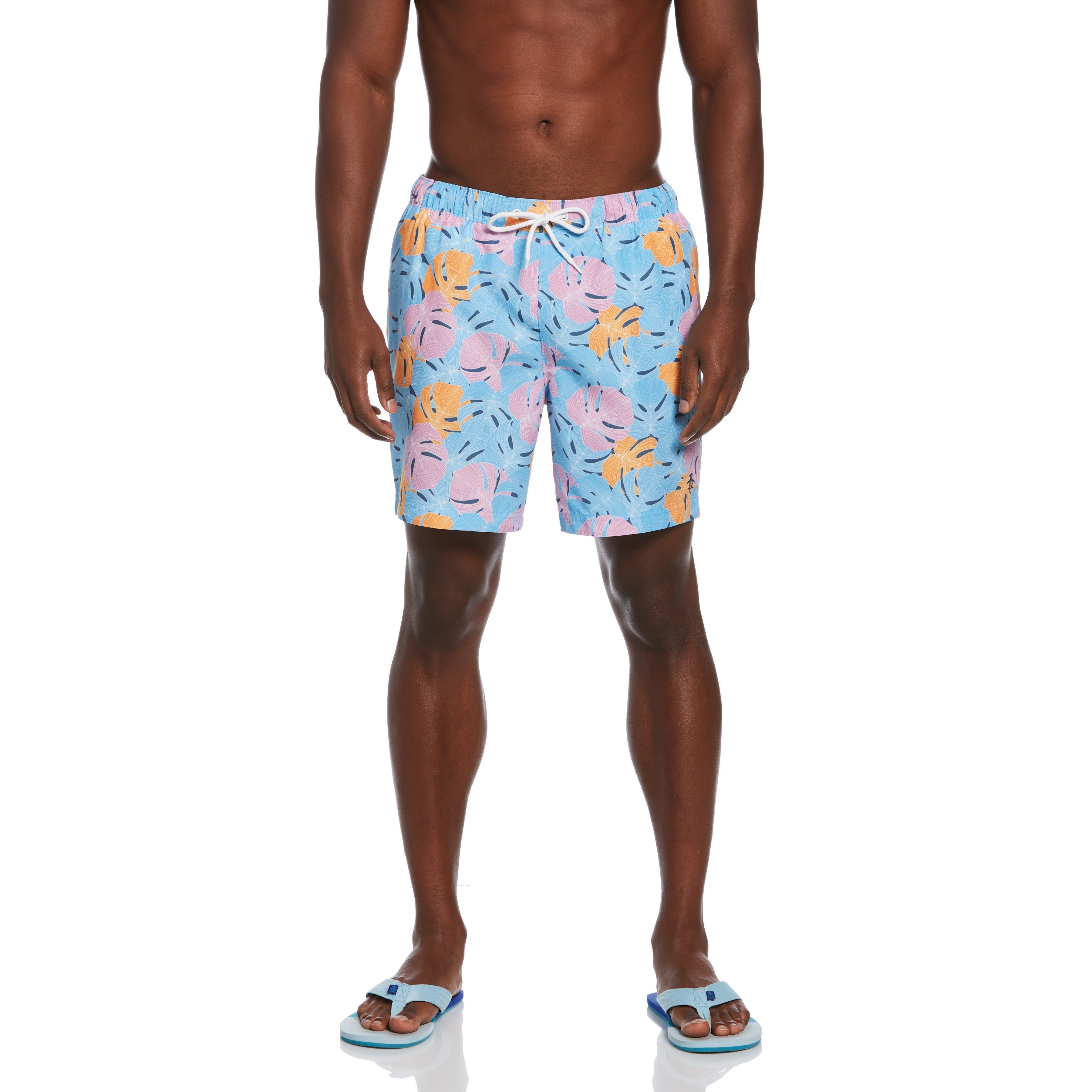 Large Leaf Print Swim Shorts sold by Original Penguin product image thumbnail 2