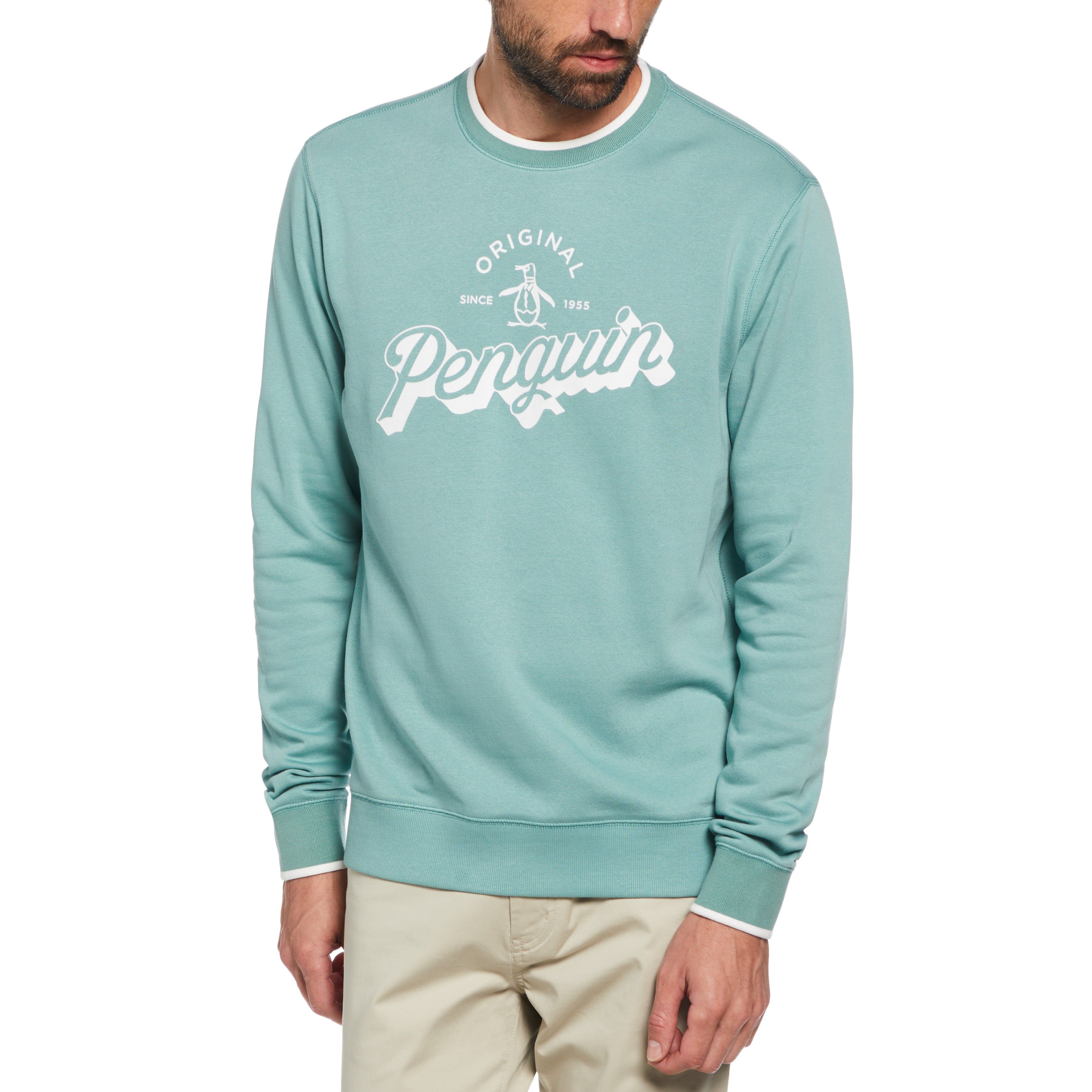 Fleece Crew Neck Logo Sweatshirt sold by Original Penguin
