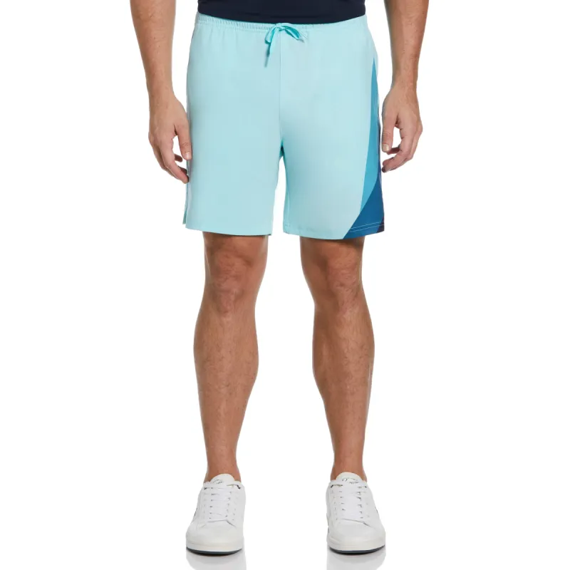 Asymetric Print Performance 7" Tennis Short sold by Original Penguin