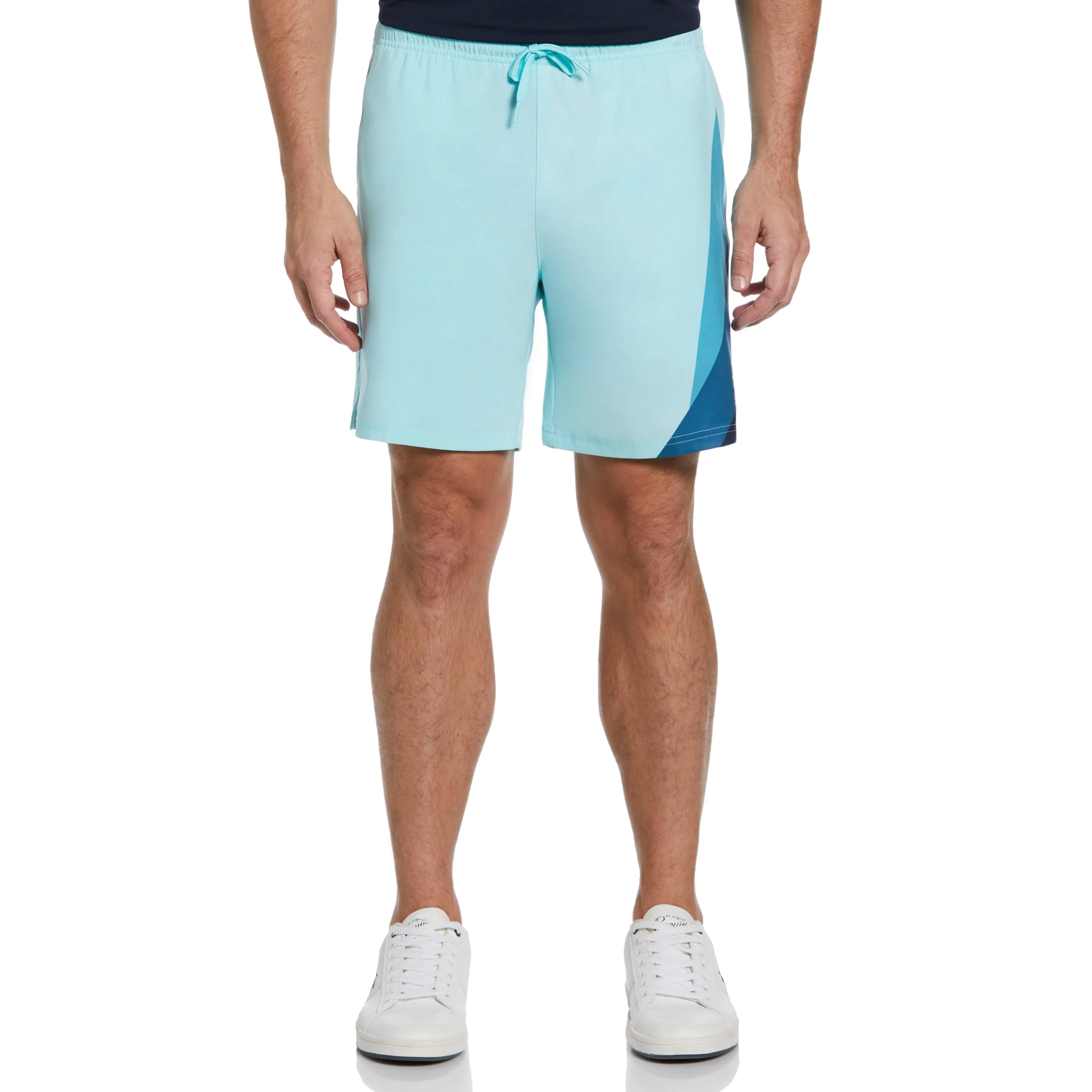 Asymetric Print Performance 7" Tennis Short sold by Original Penguin