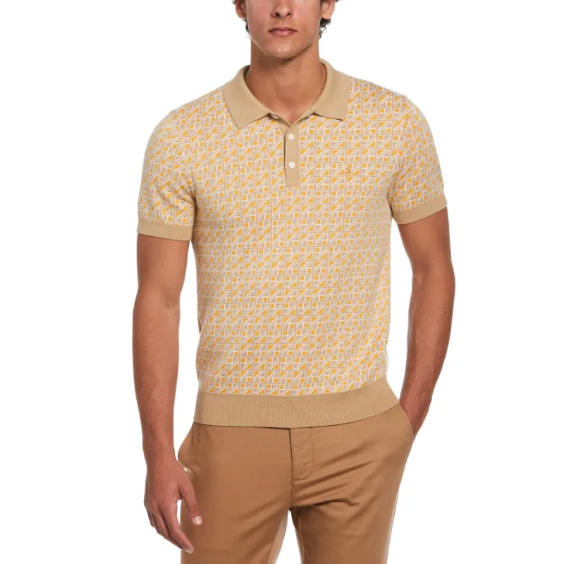 Jacquard Sweater Polo sold by Original Penguin