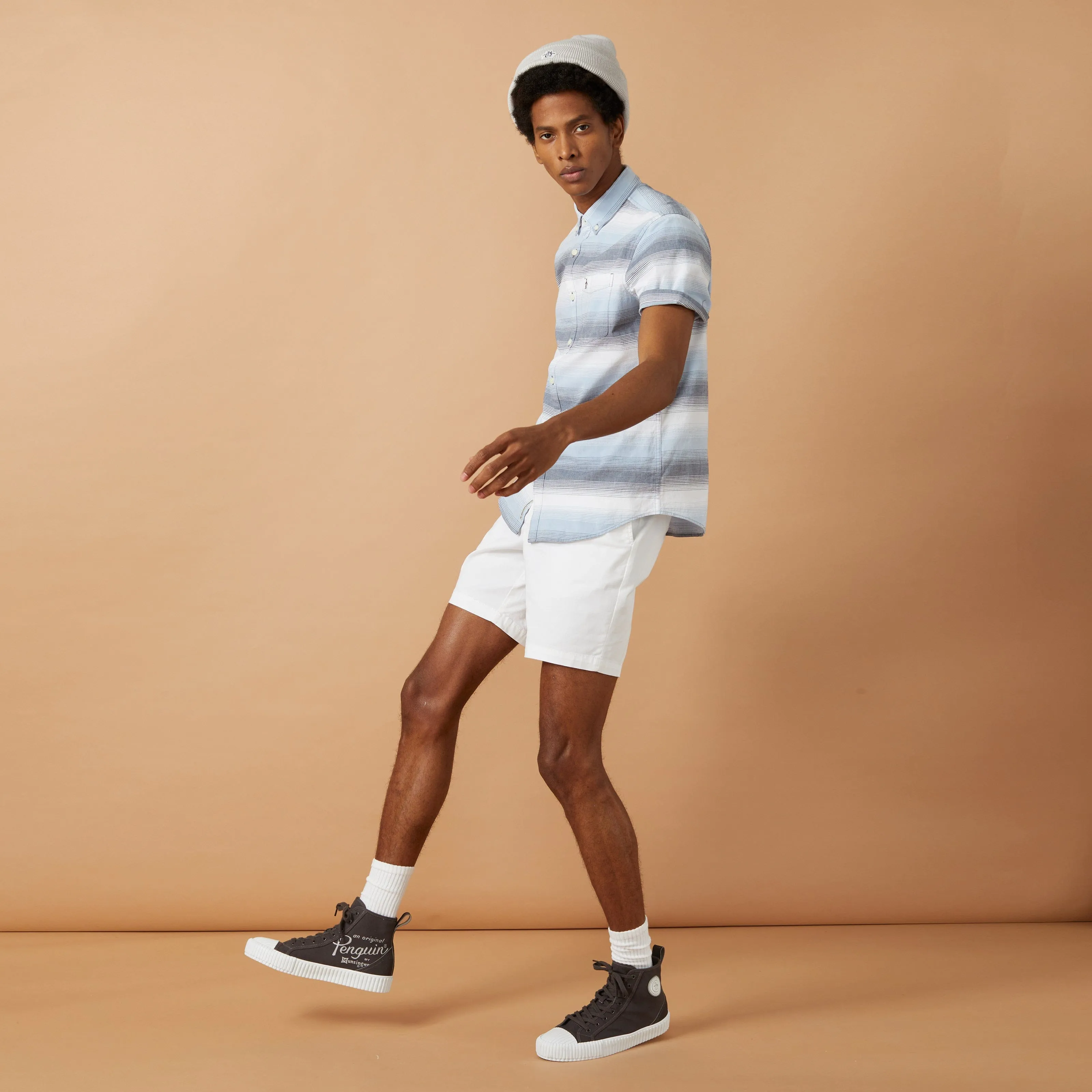 EcoVero™ Blurred Stripe Stretch Shirt sold by Original Penguin product image thumbnail 2