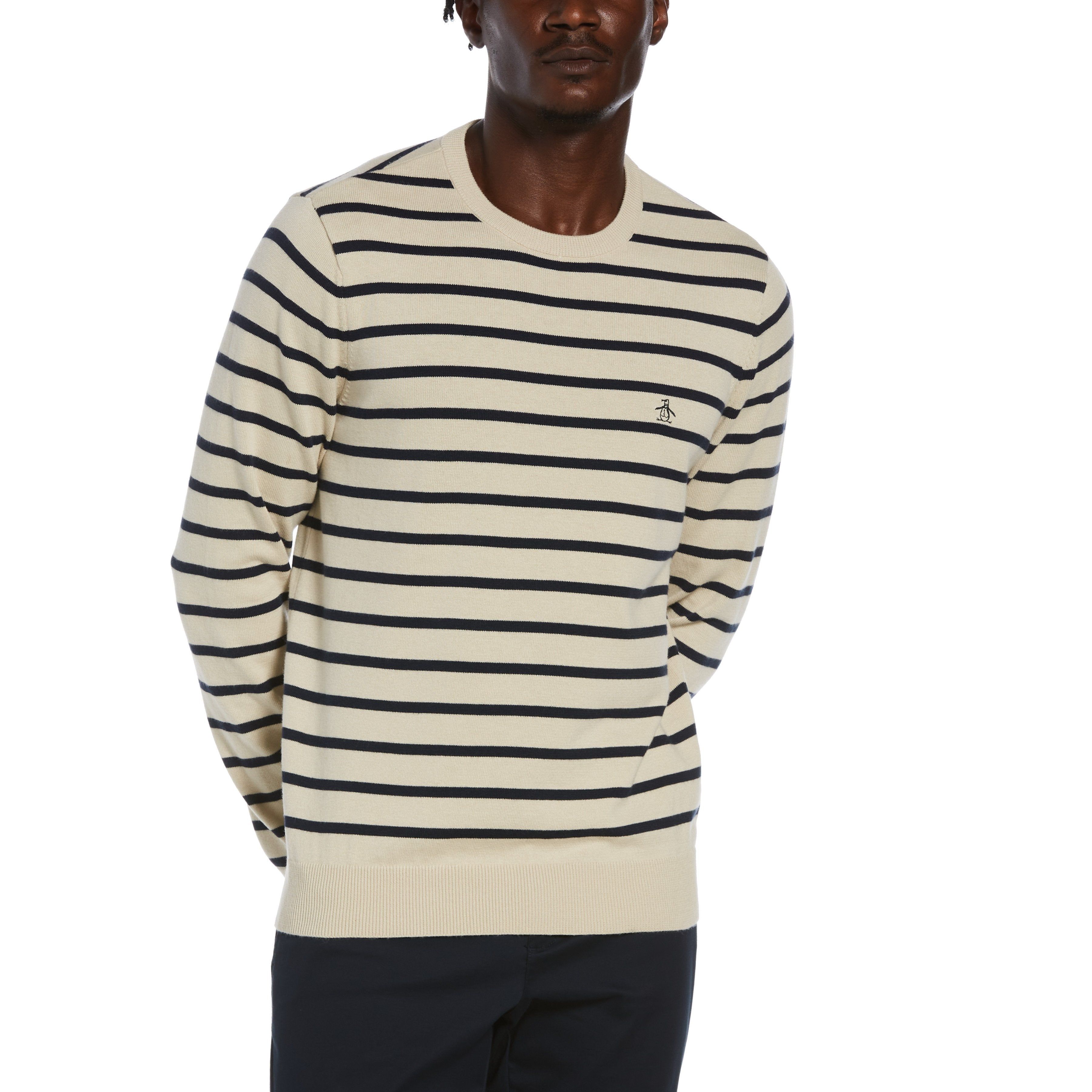 Stripe Crew Neck Sweater sold by Original Penguin