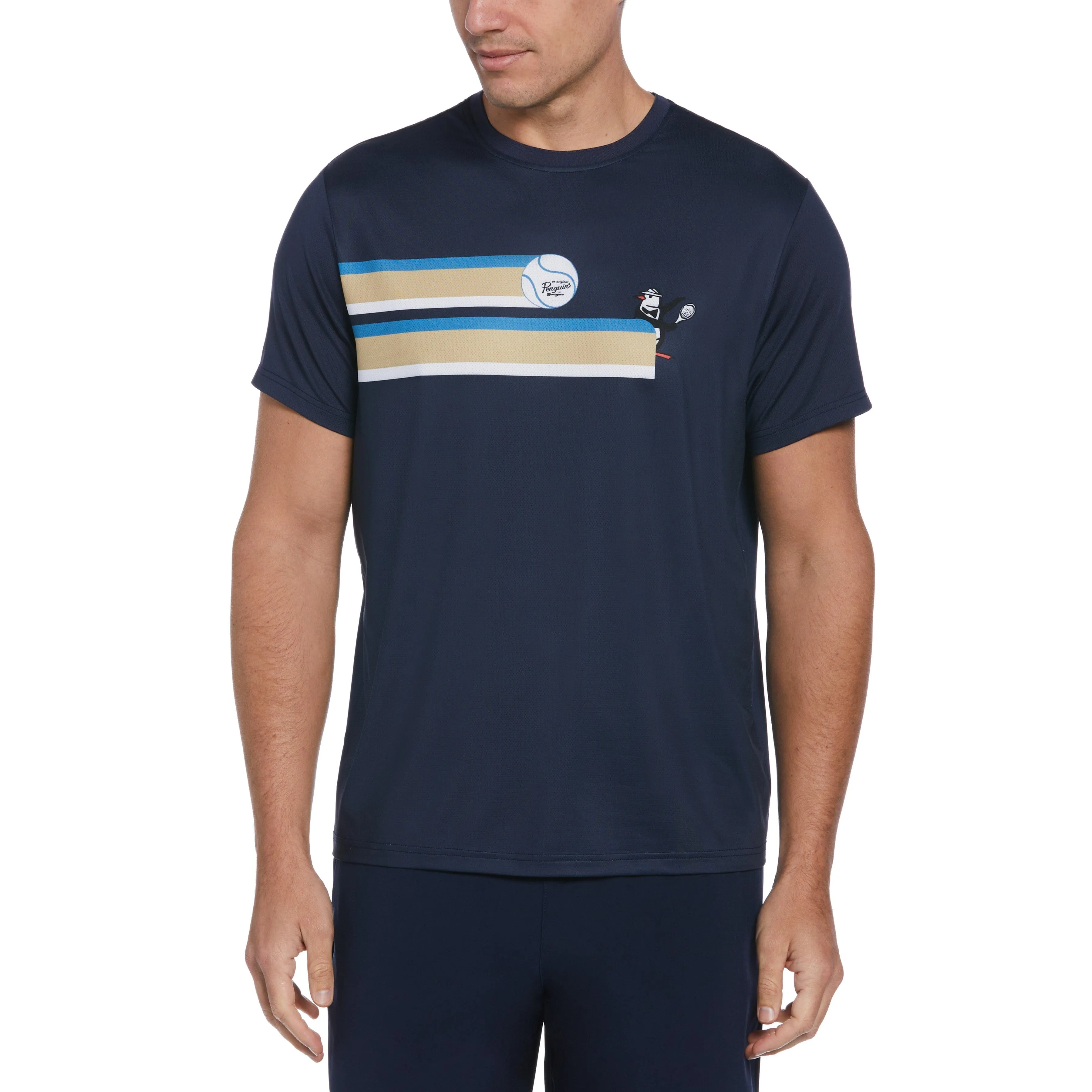 80's Stripe Tennis Graphic Tee sold by Original Penguin