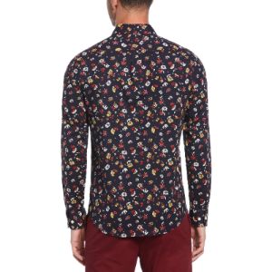 Floral Printed Poplin Stretch Shirt sold by Original Penguin