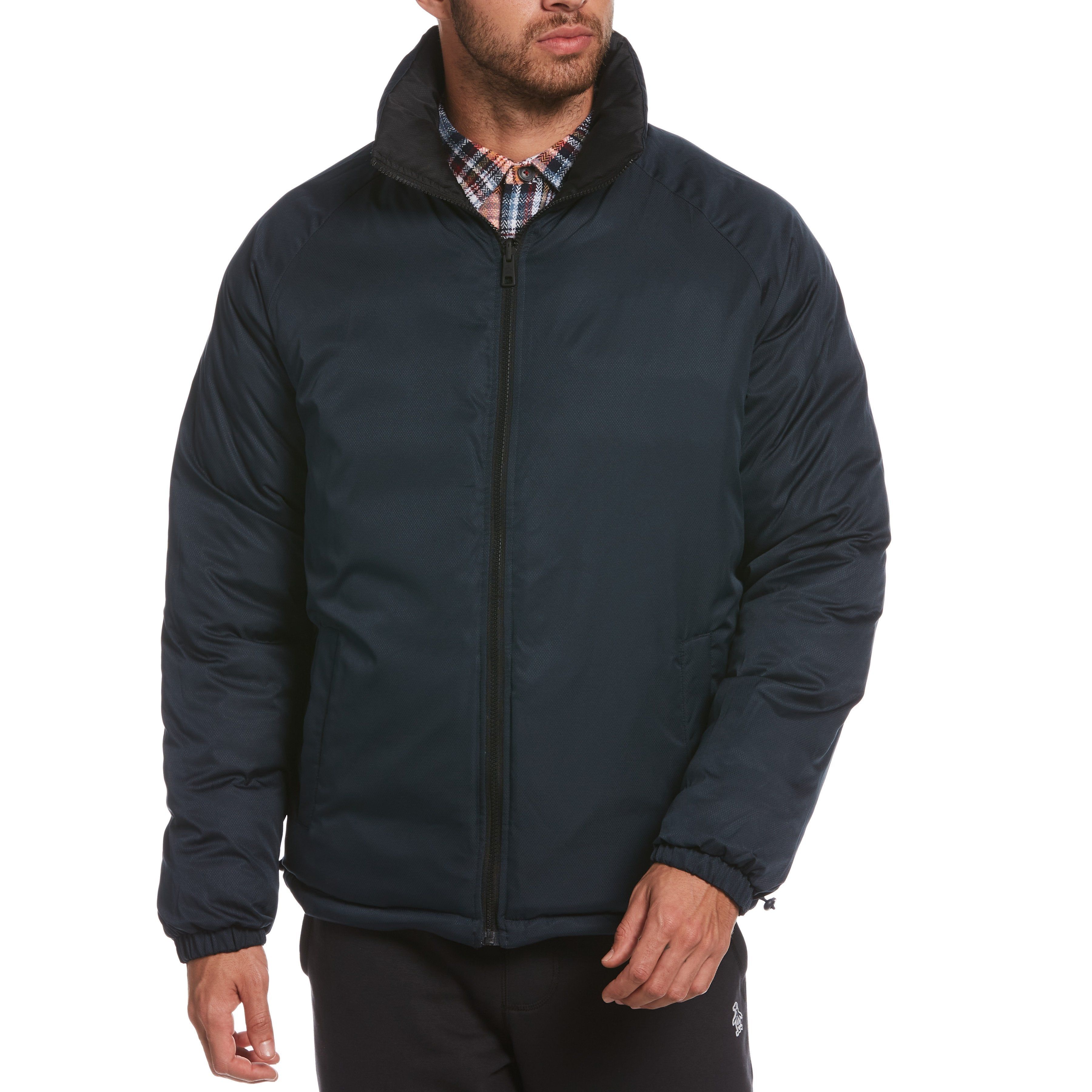 Reversible Lightweight Puffer Jacket with Detachable Hood sold by Original Penguin product image thumbnail 2