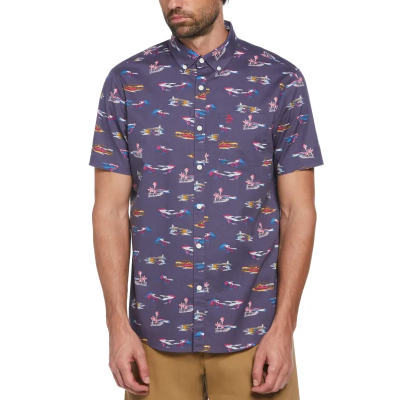 St. Tropez Print Shirt sold by Original Penguin