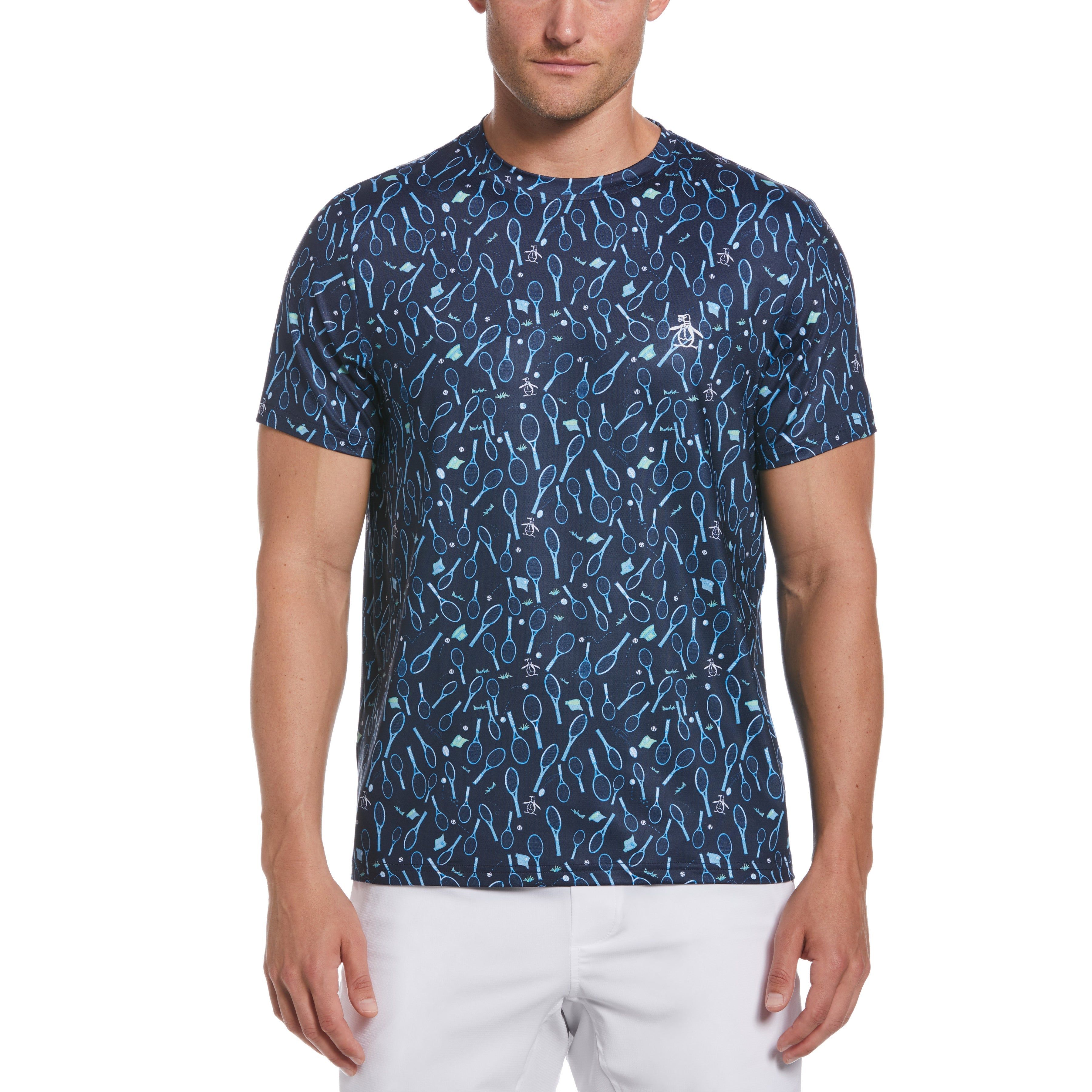 Novelty Print Tennis Tee sold by Original Penguin