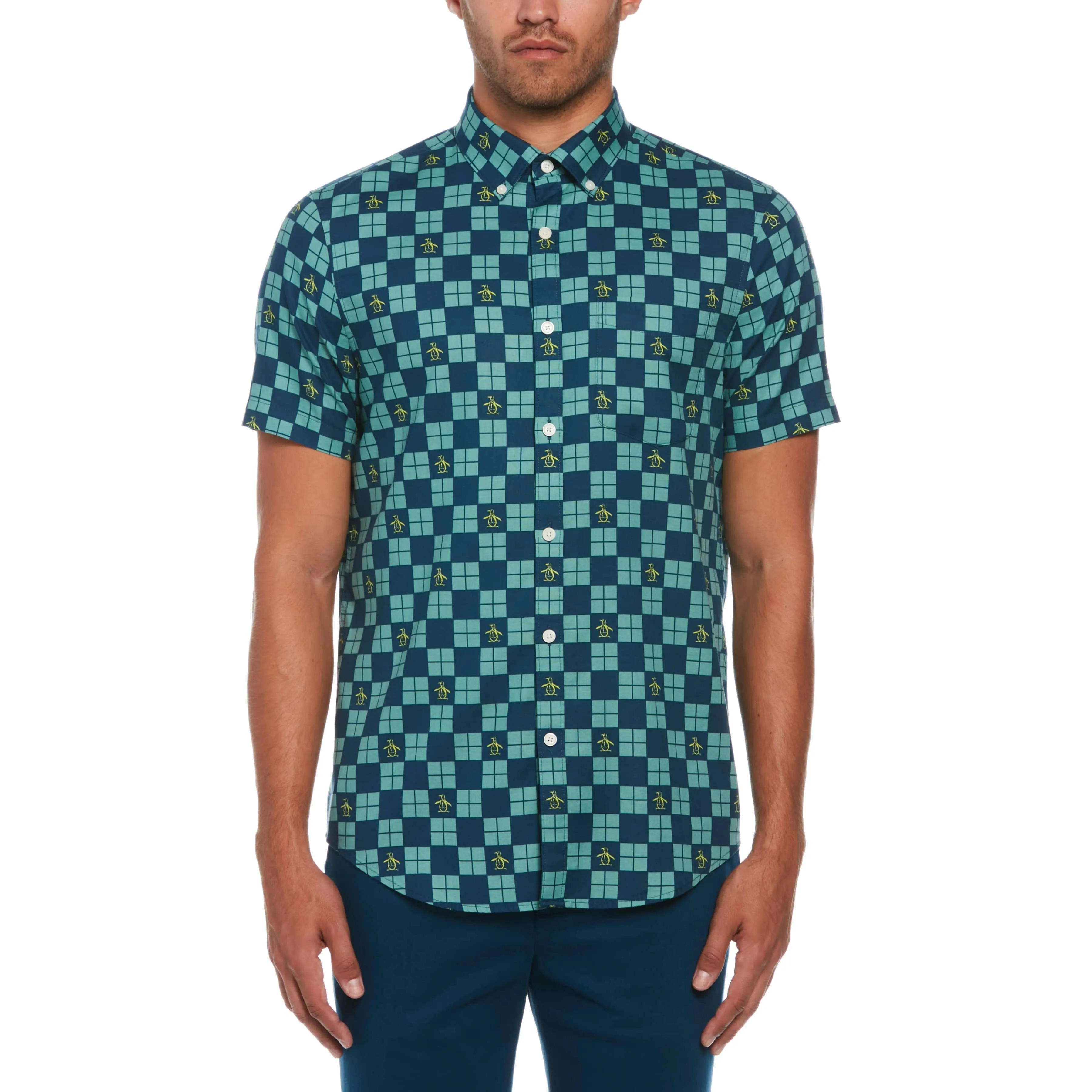 Checkered Pete Pattern Shirt sold by Original Penguin