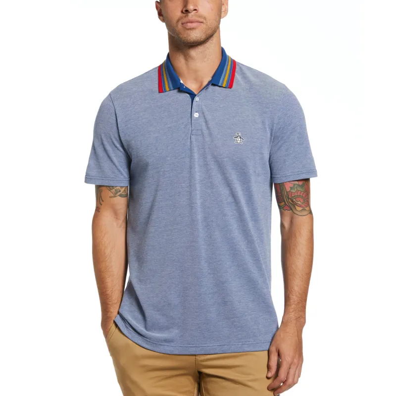 Multi Color Stripe Collar Polo sold by Original Penguin