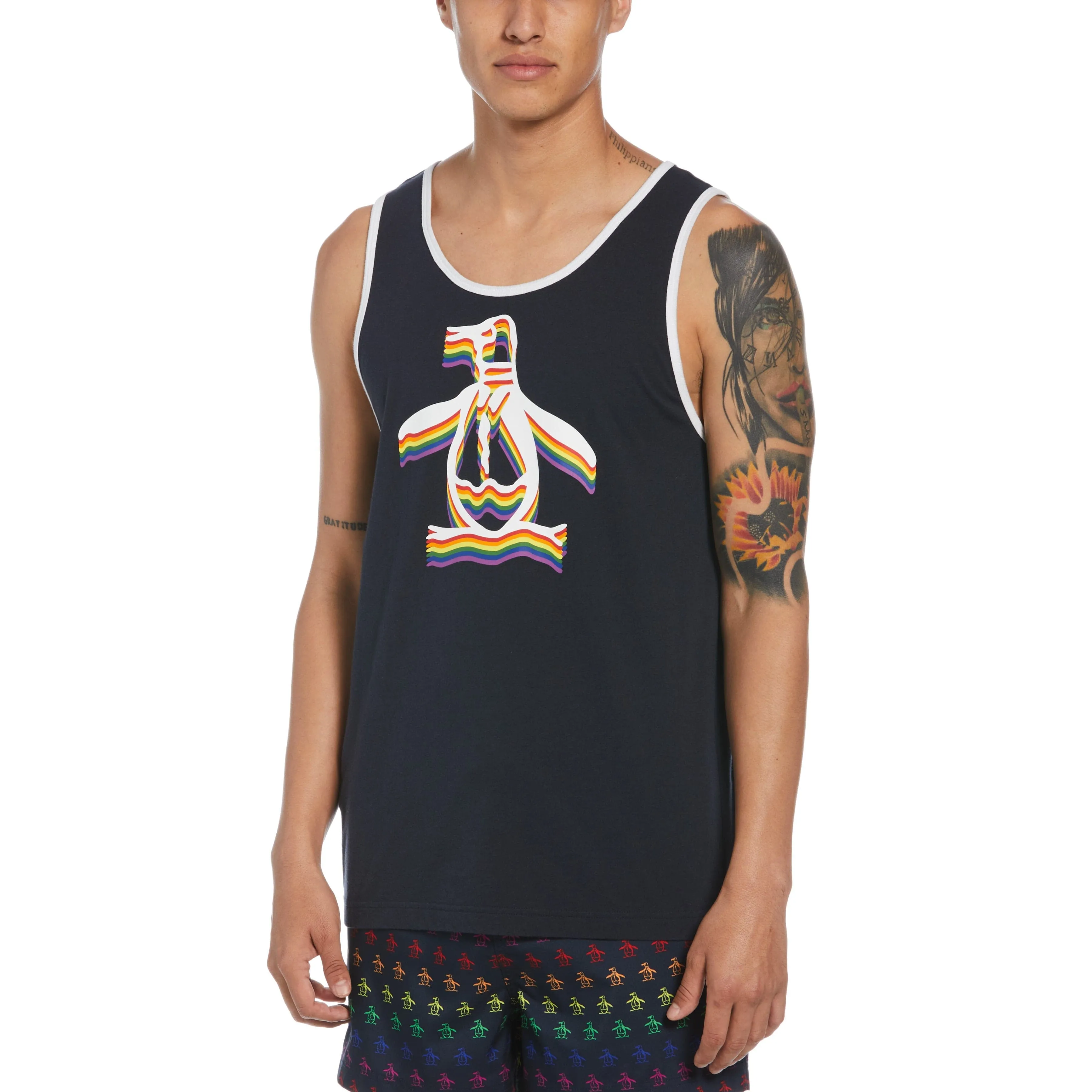 Rainbow Pete Pride Tank sold by Original Penguin