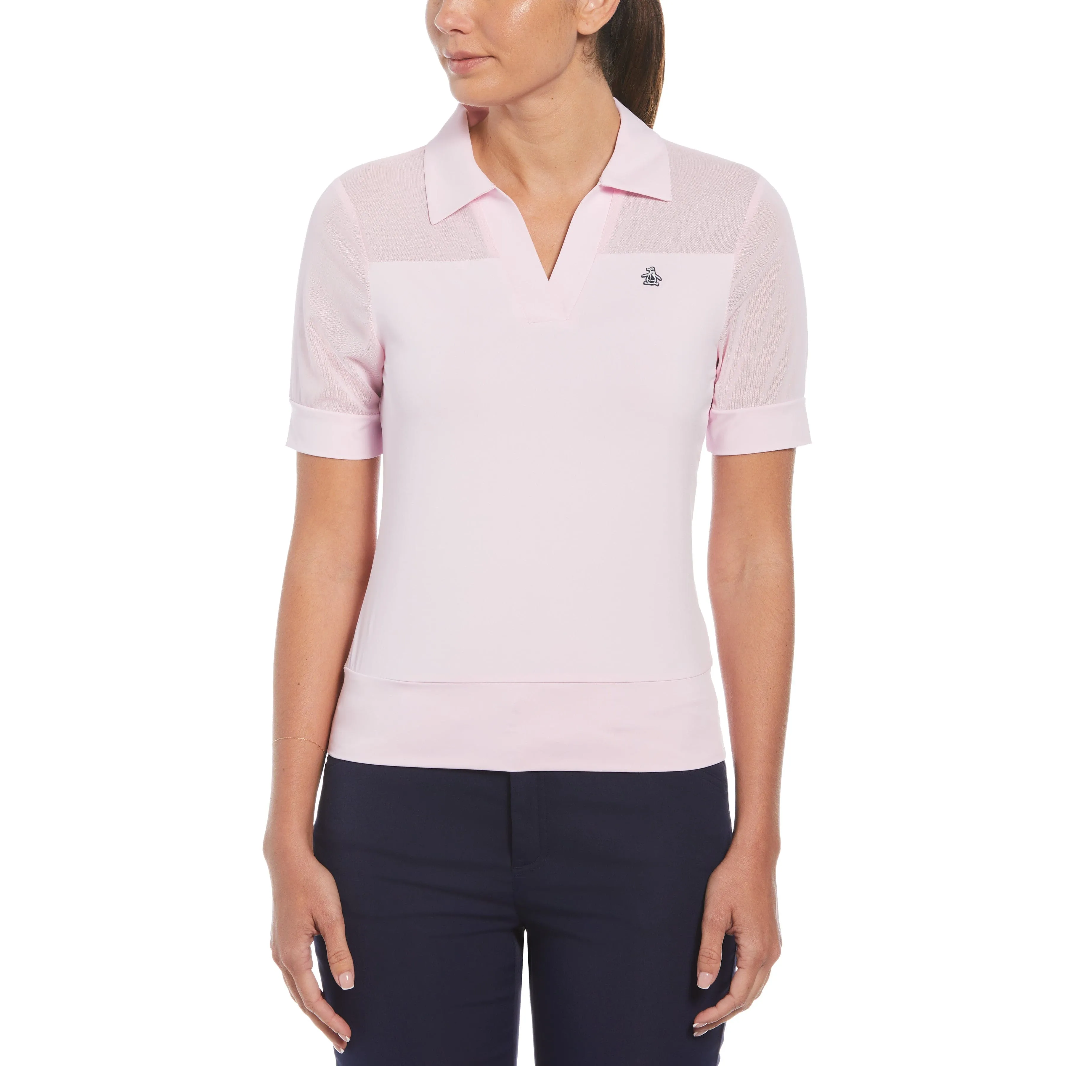 Women's Mesh Blocked Golf Polo sold by Original Penguin