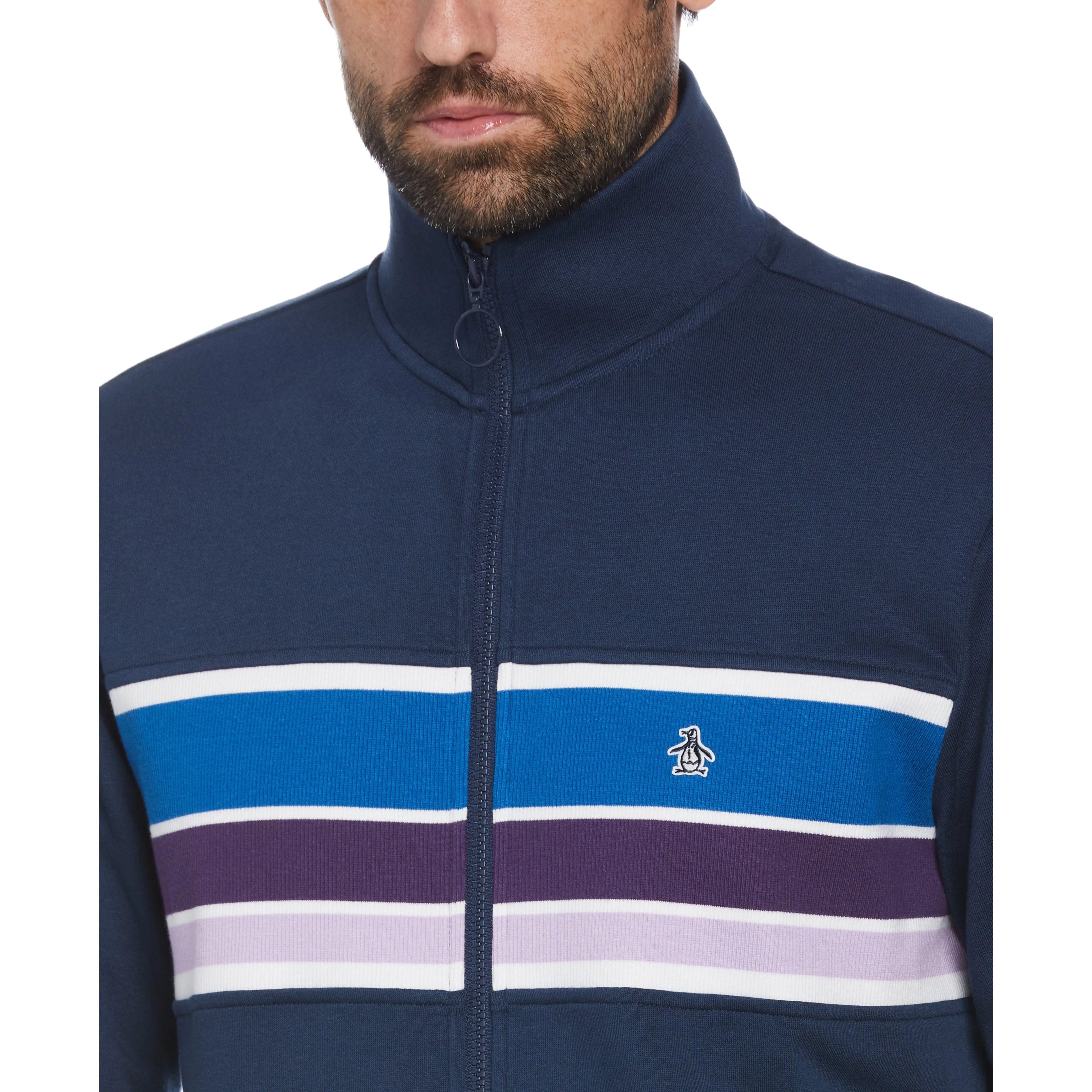 Color Block Stripe Track Jacket sold by Original Penguin product image thumbnail 3