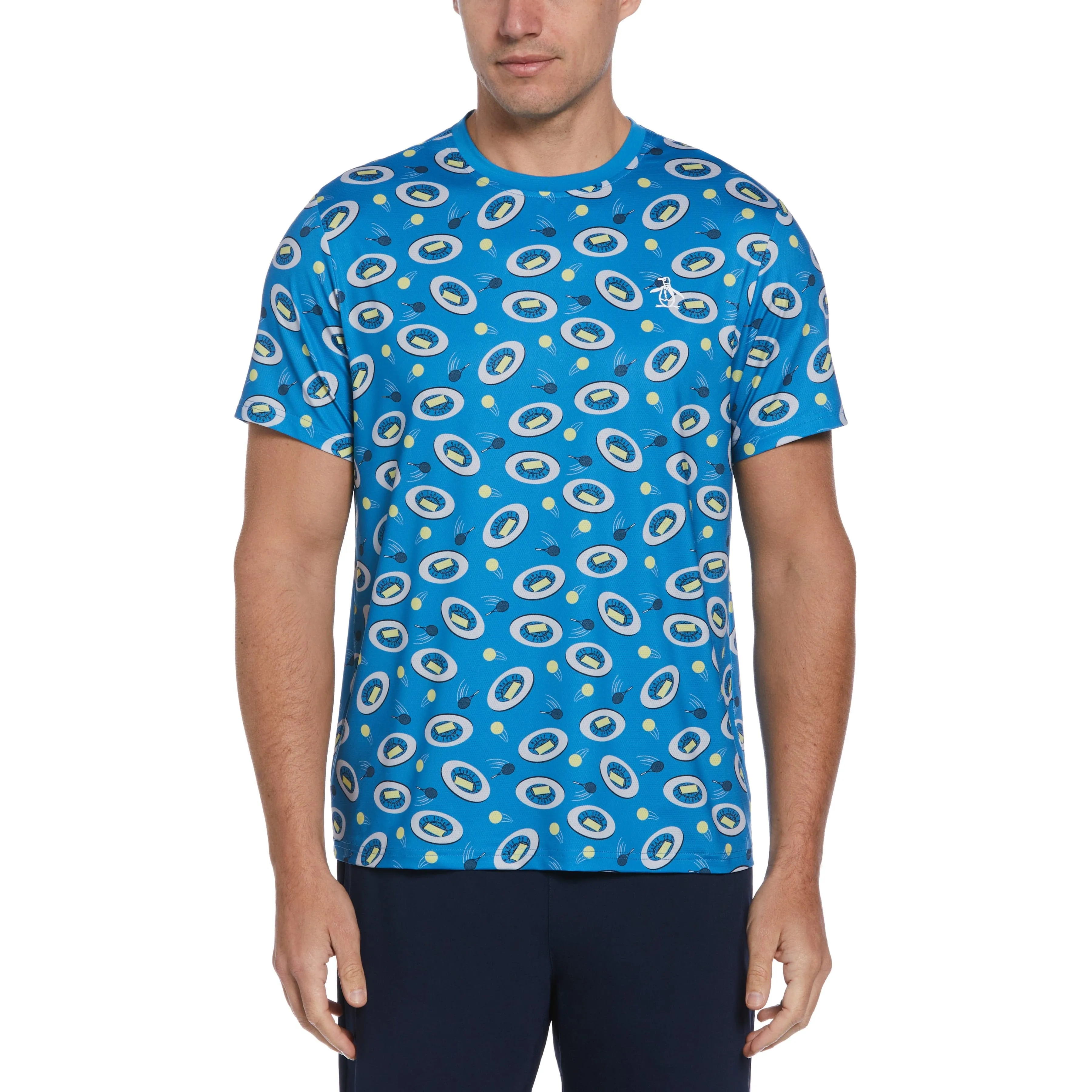 Tennis Print Crew Neck Tee sold by Original Penguin