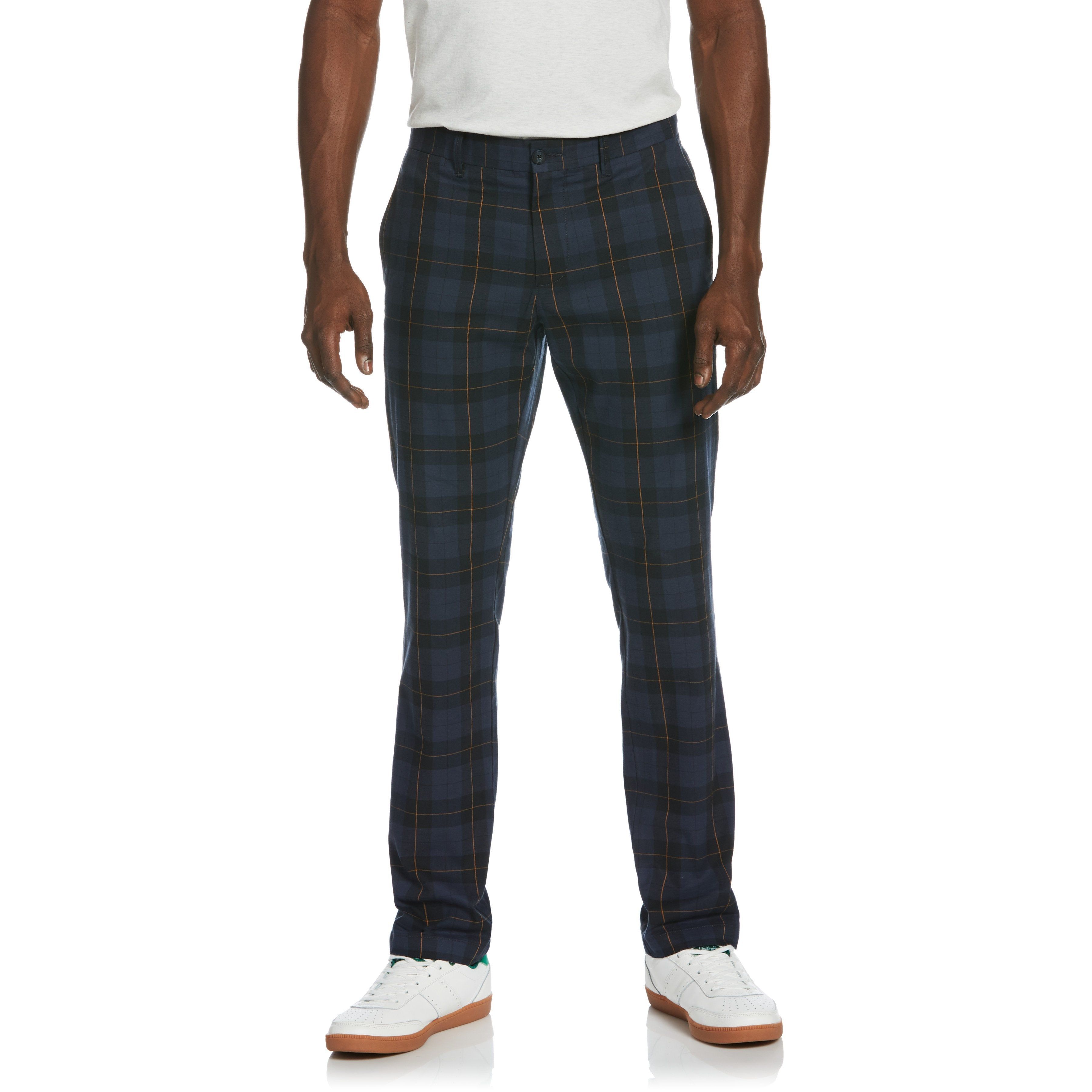 Retro Windowpane Flat Front Pant sold by Original Penguin