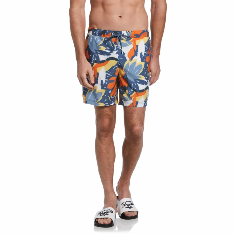 Floral Print Swim Short sold by Original Penguin