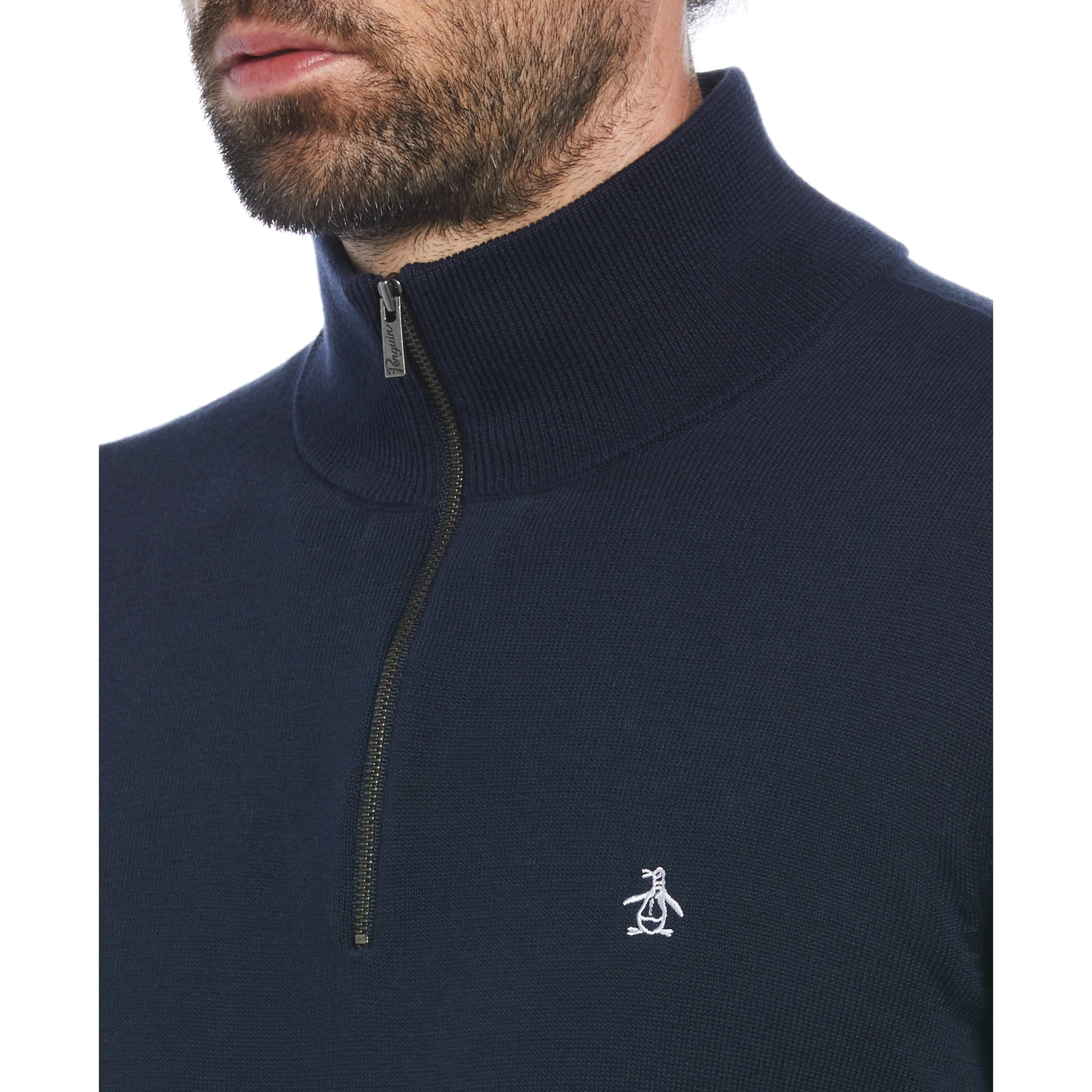 Quarter Zip Jersey Sweater sold by Original Penguin product image thumbnail 3
