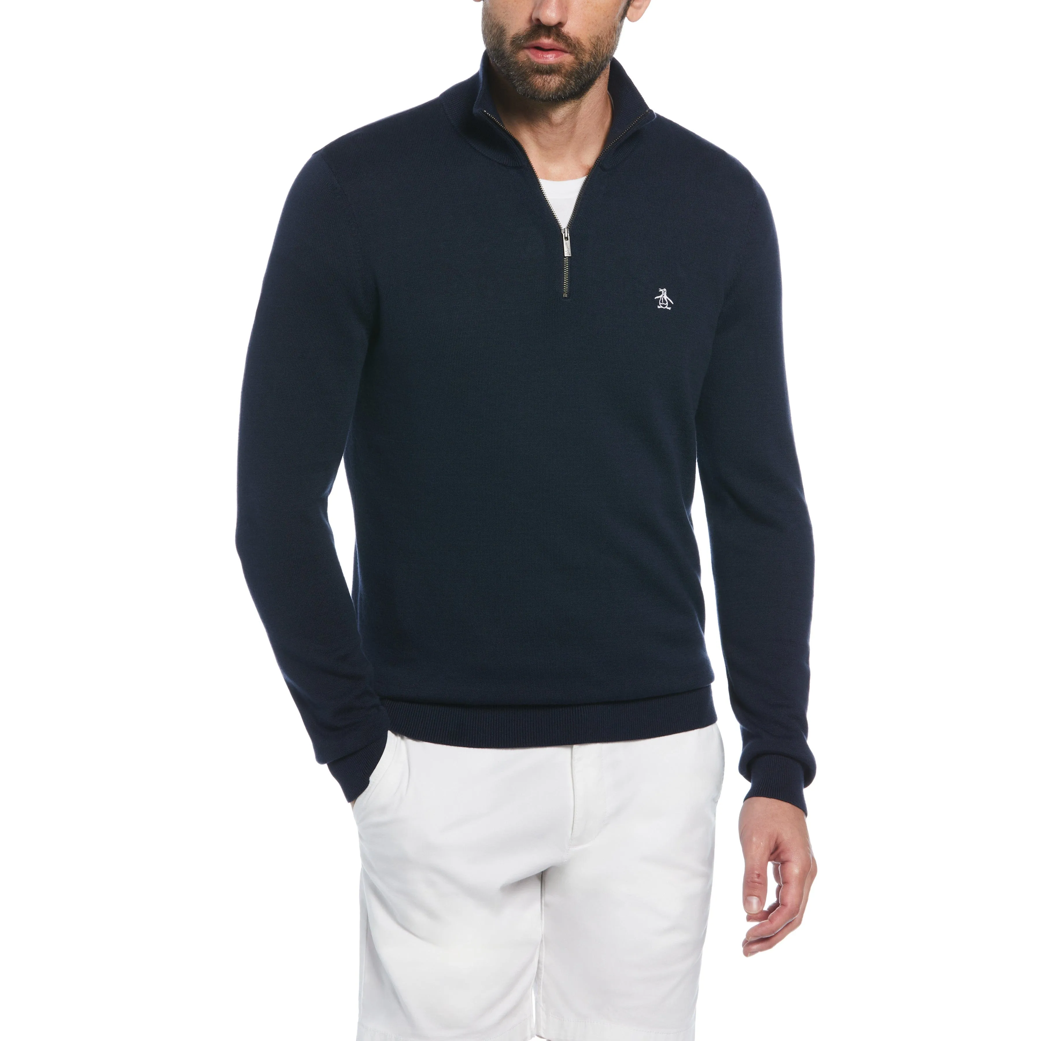 Quarter Zip Jersey Sweater sold by Original Penguin