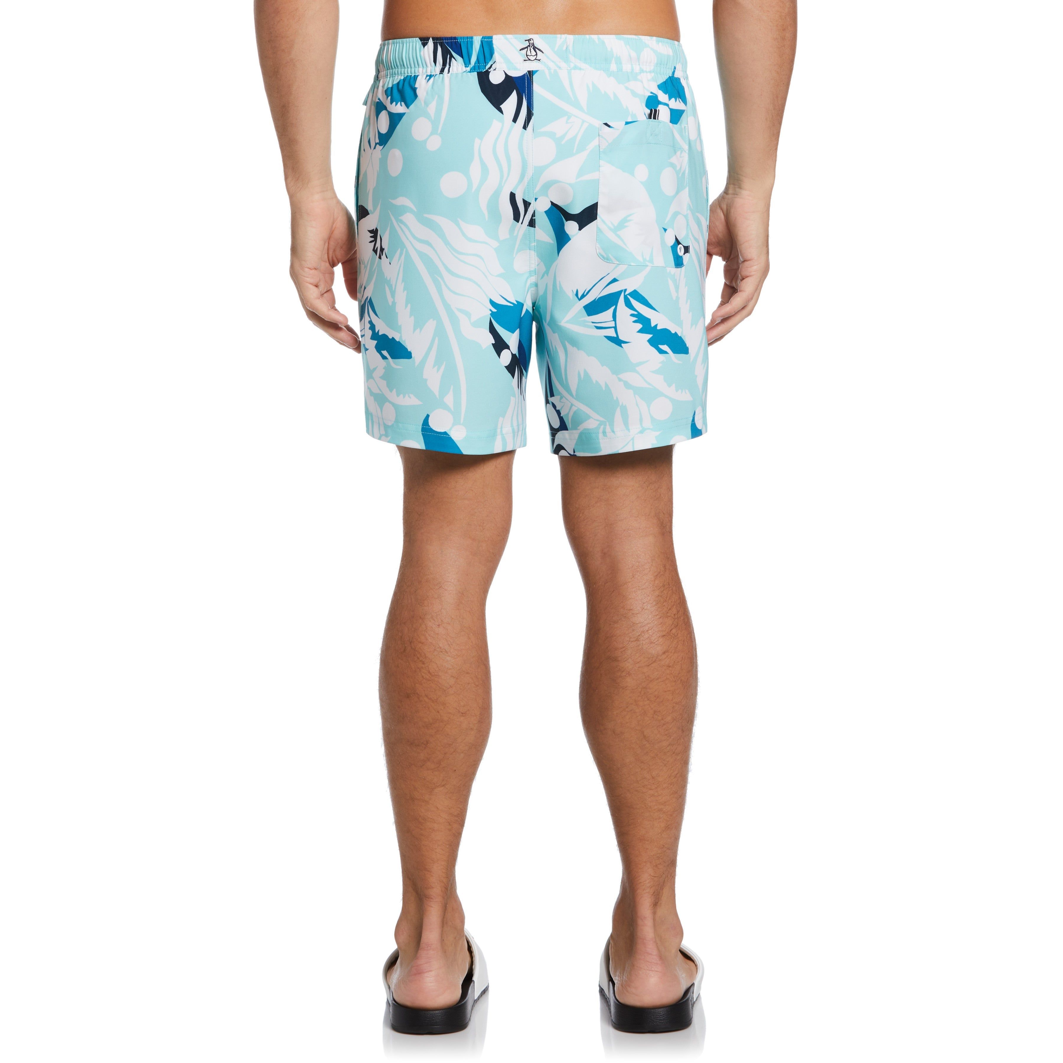 Abstract Tropical Print Swim Shorts sold by Original Penguin product image thumbnail 2