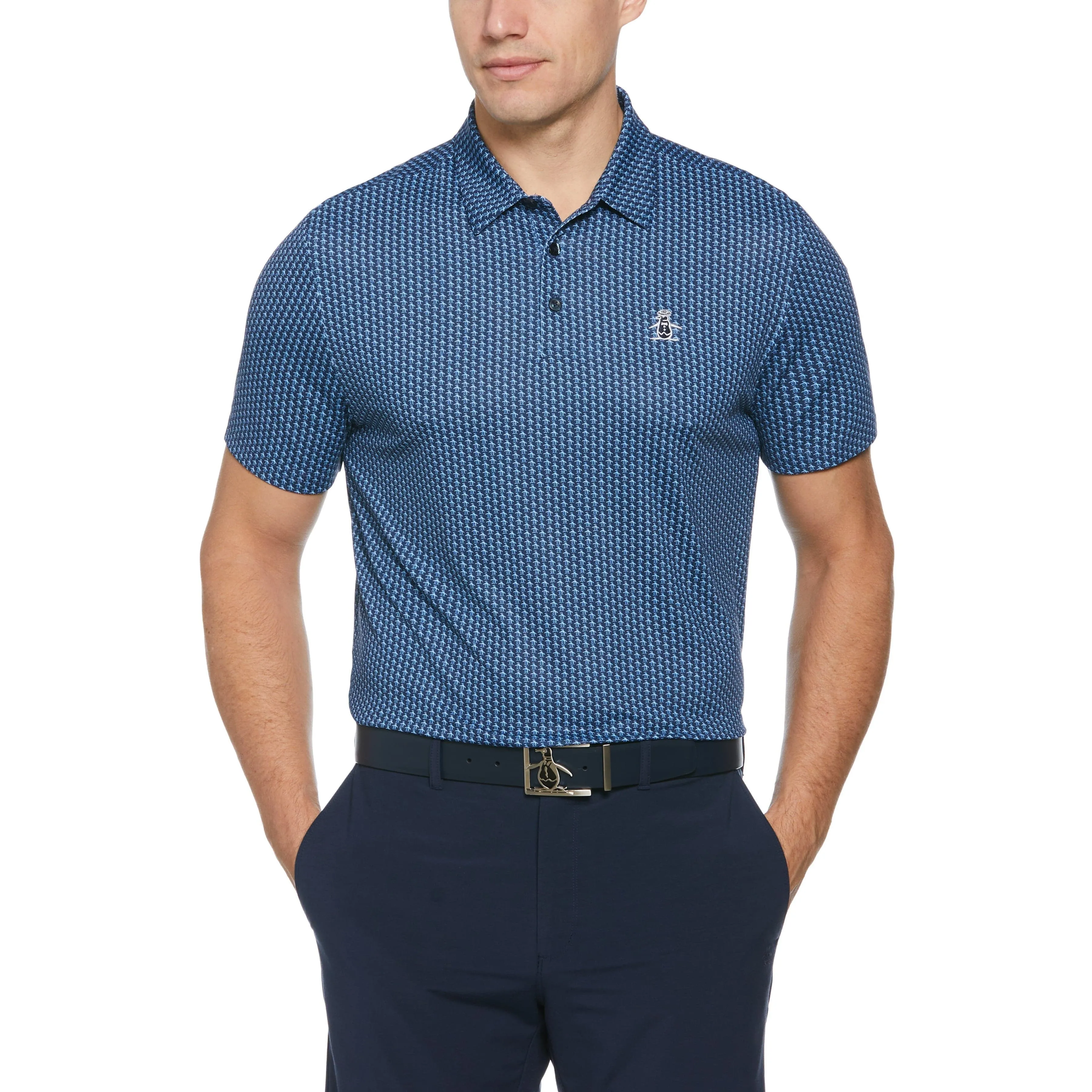 Chi Chi Allover Pete Print Golf Polo sold by Original Penguin