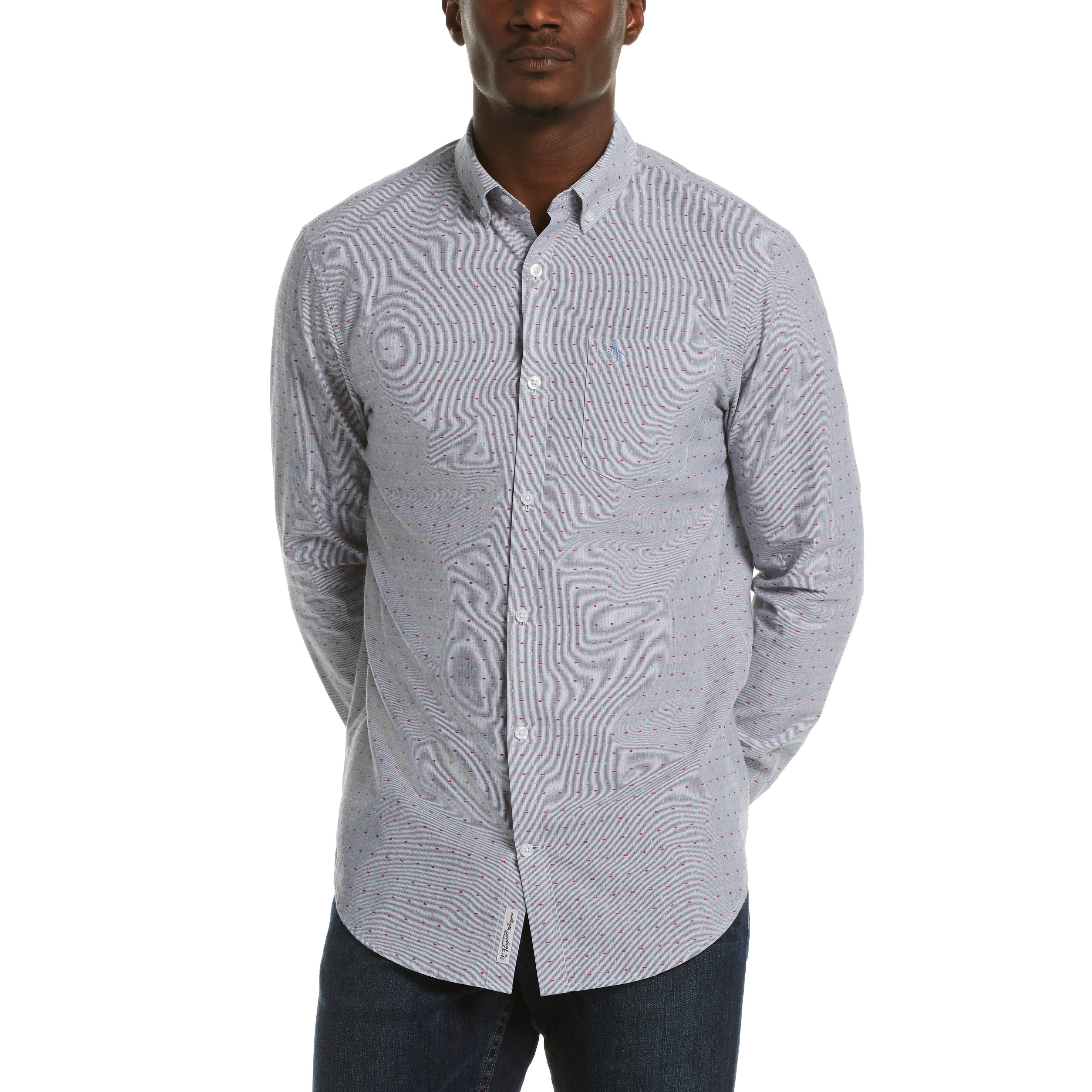 Dobby Mini Stripe Shirt sold by Original Penguin